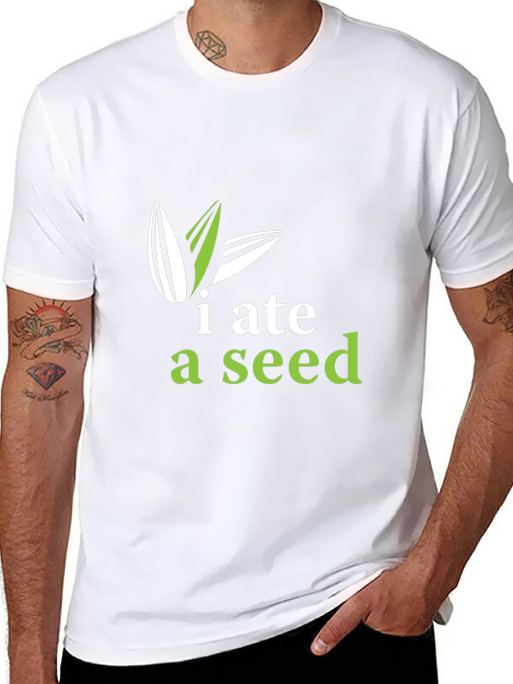 I Ate A Seed Black T-Shirt