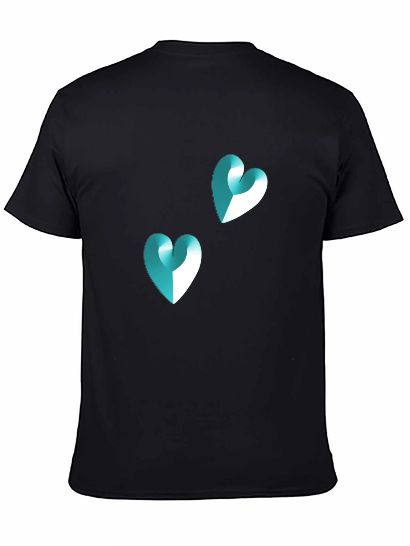 Heart Graphic Tee - Modern Black T-Shirt