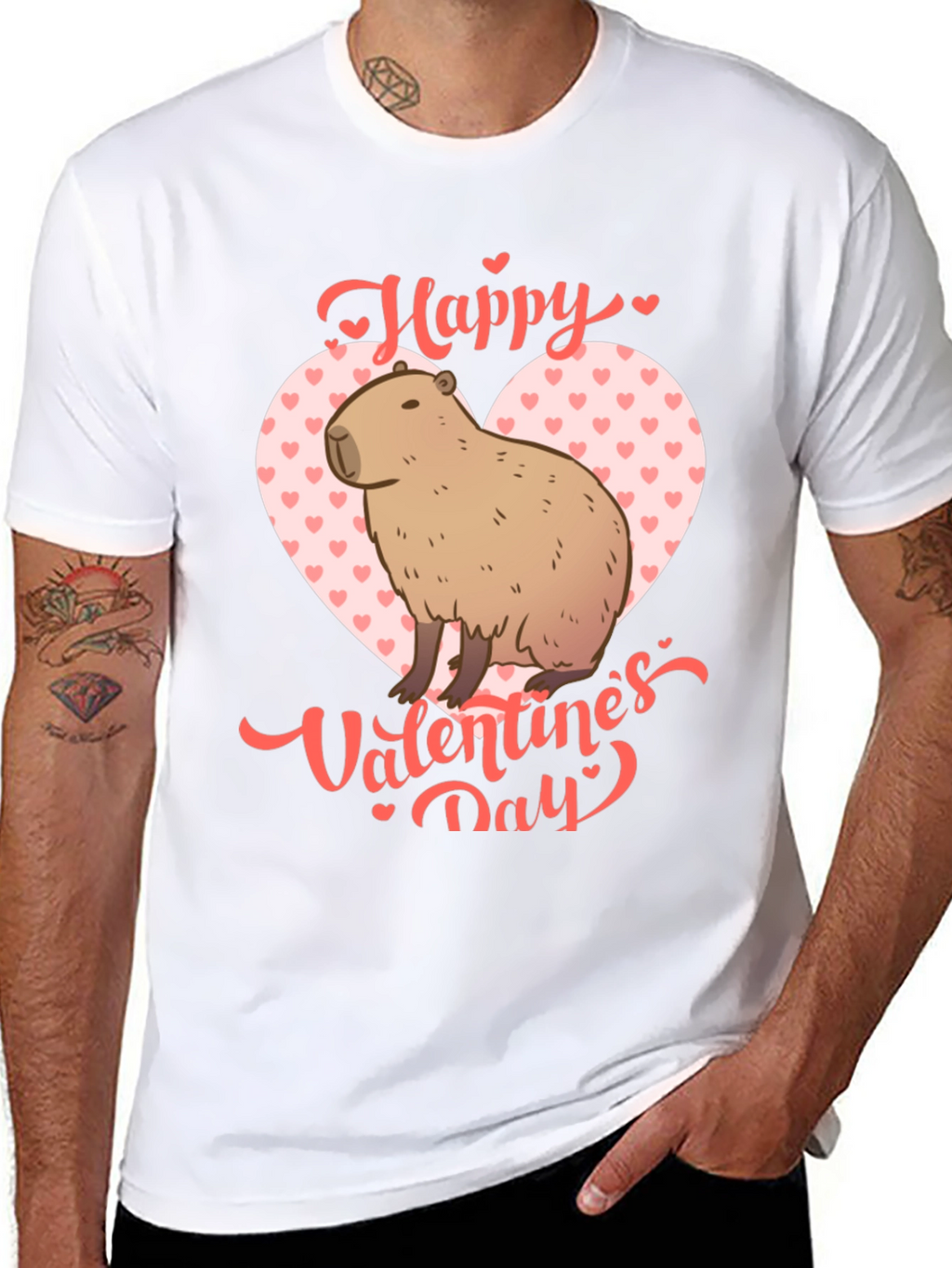 Happy Valentines Day Capybara T-Shirt