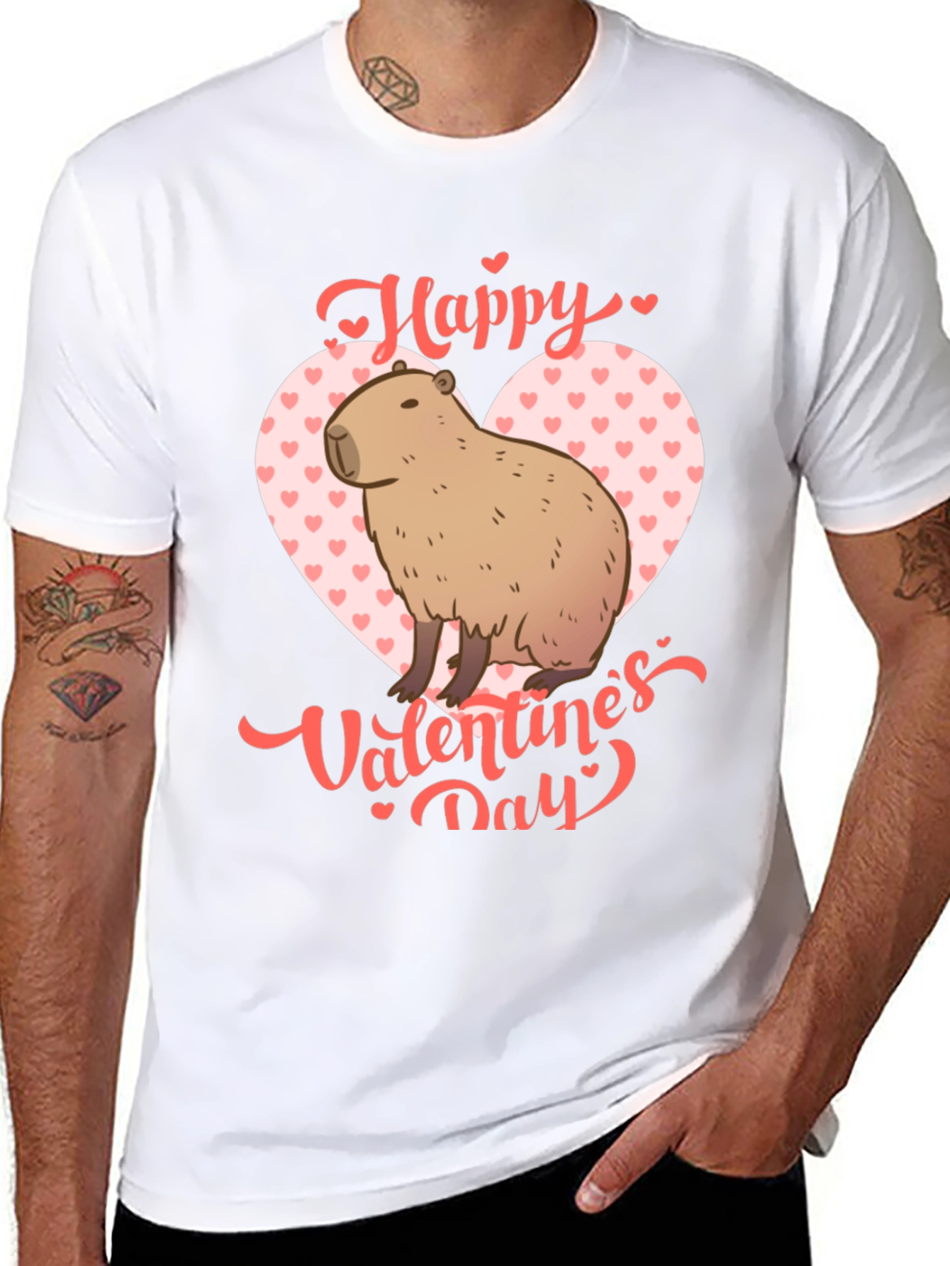 Happy Valentines Day Capybara T-Shirt