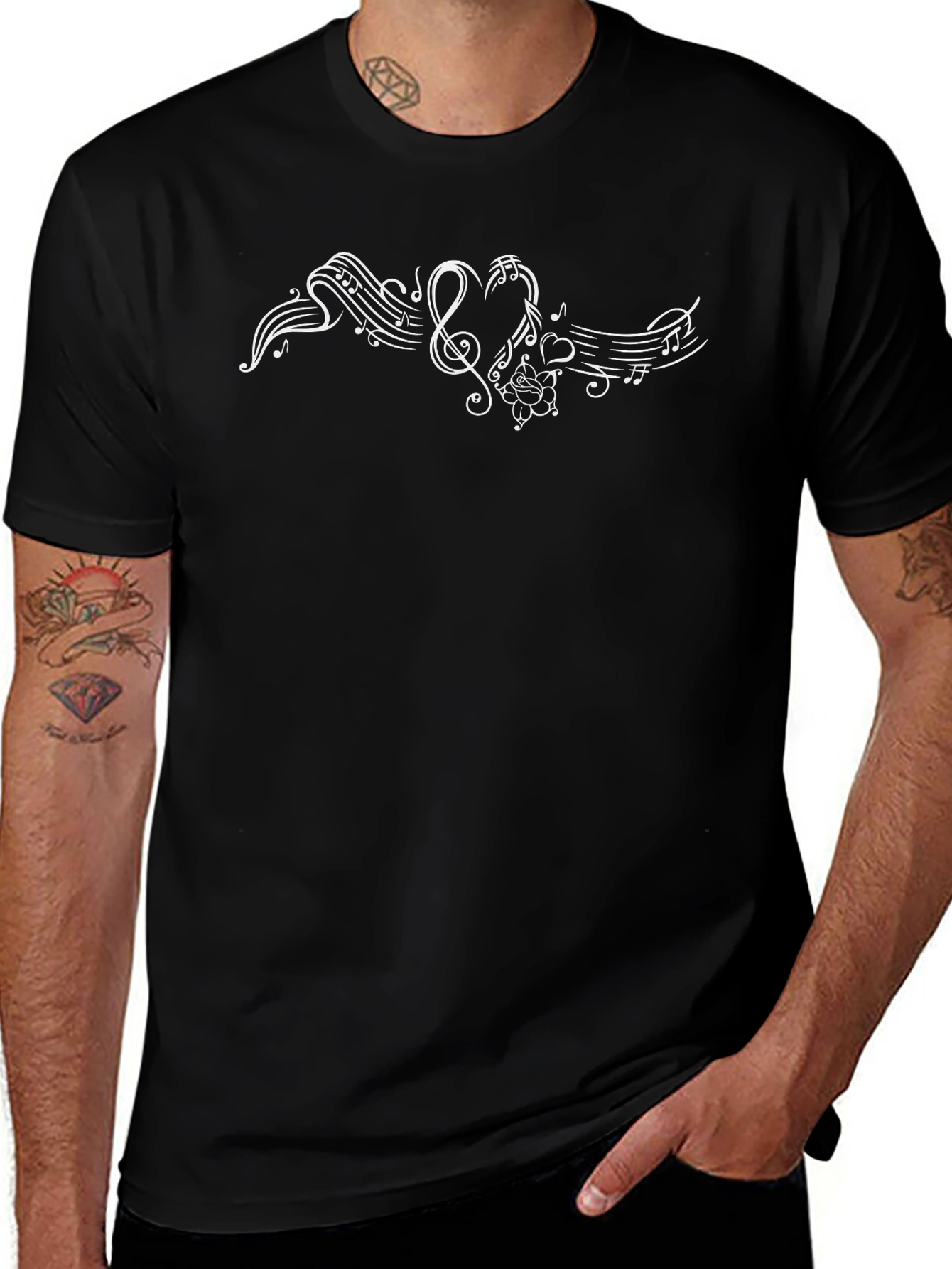 Musical Notes T-Shirt - Stylish & Unique Design