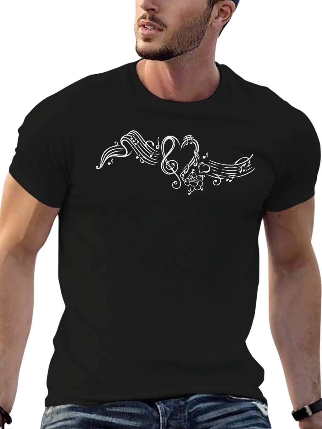 Musical Notes T-Shirt - Stylish & Unique Design