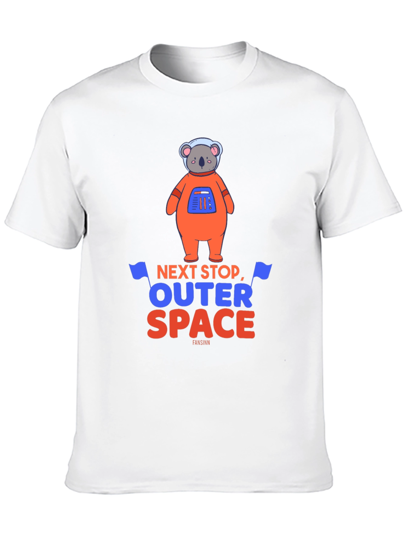 Koala Astronaut Graphic Tee - Outer Space Adventure Shirt