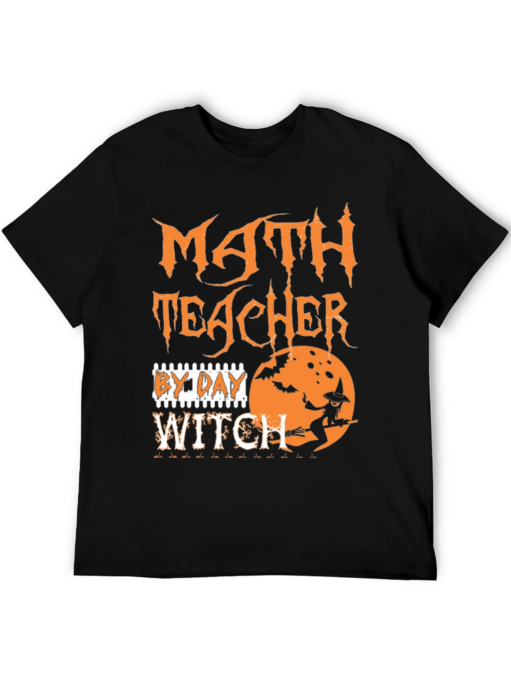 Math Teacher Witch Halloween T-Shirt