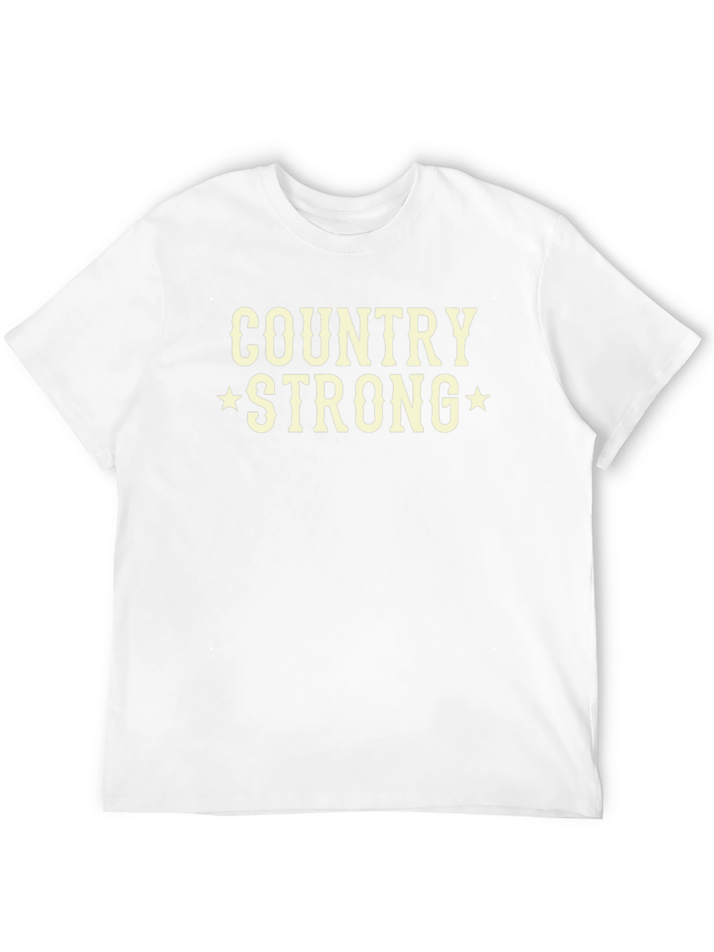 Country Strong Graphic Tee - Black Cotton T-Shirt