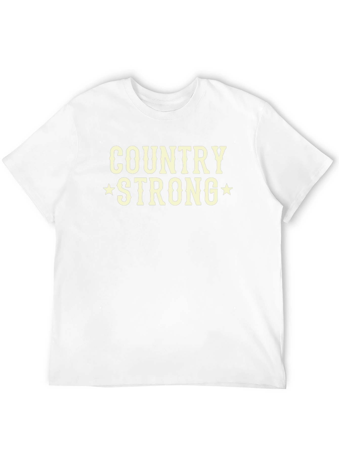 Country Strong Graphic Tee - Black Cotton T-Shirt