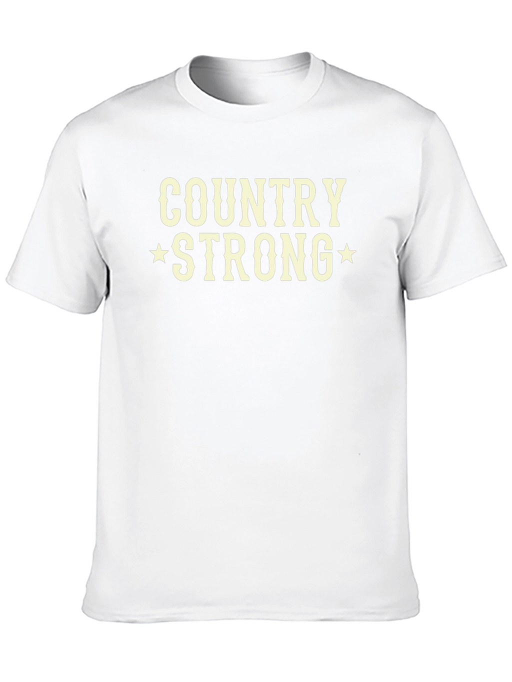 Country Strong Graphic Tee - Black Cotton T-Shirt