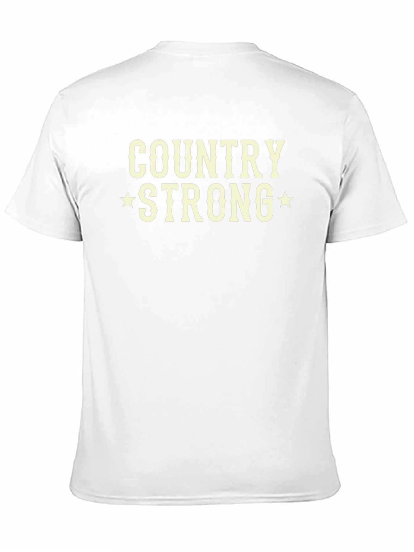 Country Strong Graphic Tee - Black Cotton T-Shirt