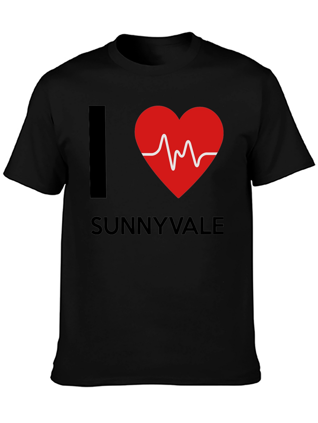 I Heart Sunnyvale Graphic T-Shirt - Trendy Casual Tee