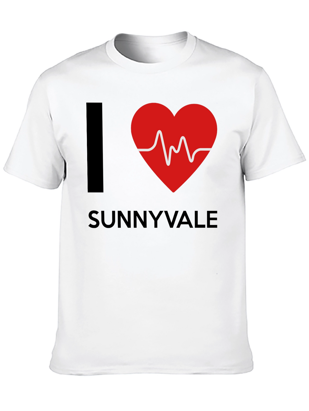I Heart Sunnyvale Graphic T-Shirt - Trendy Casual Tee