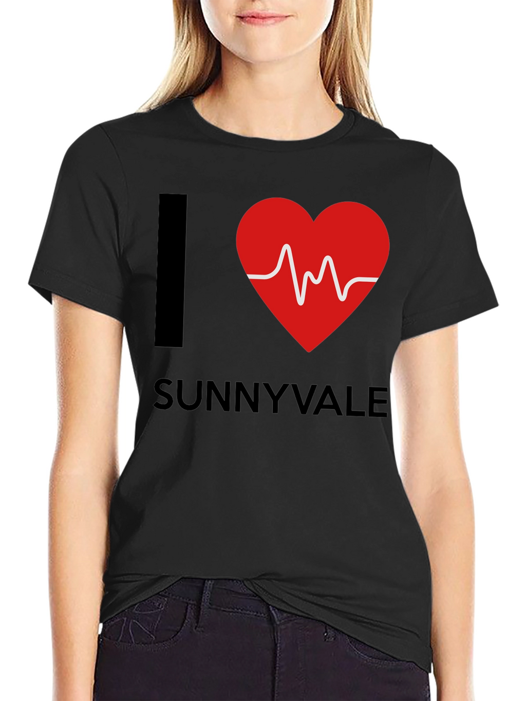 I Heart Sunnyvale Graphic T-Shirt - Trendy Casual Tee