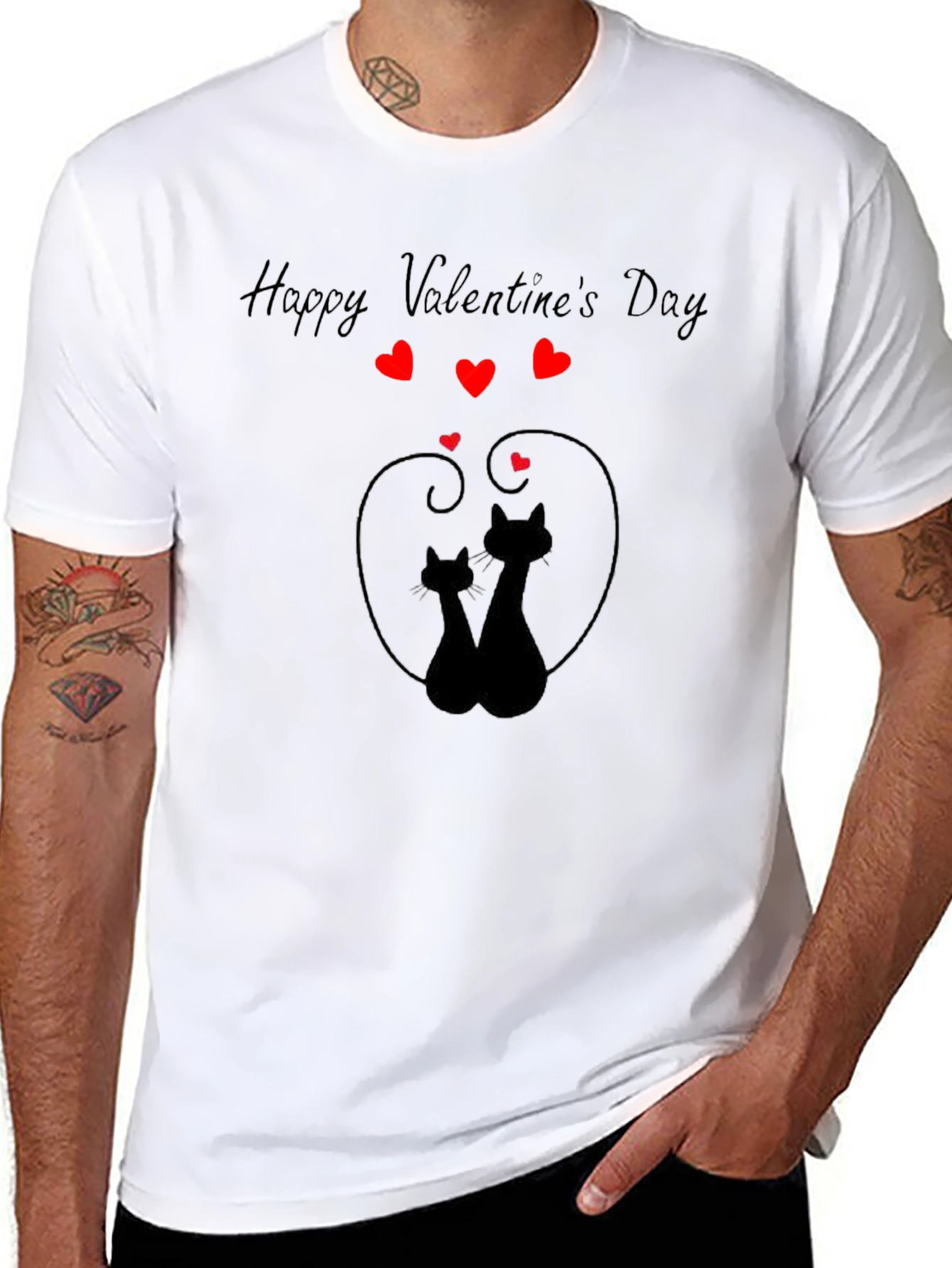 Valentines Day Cats T-Shirt