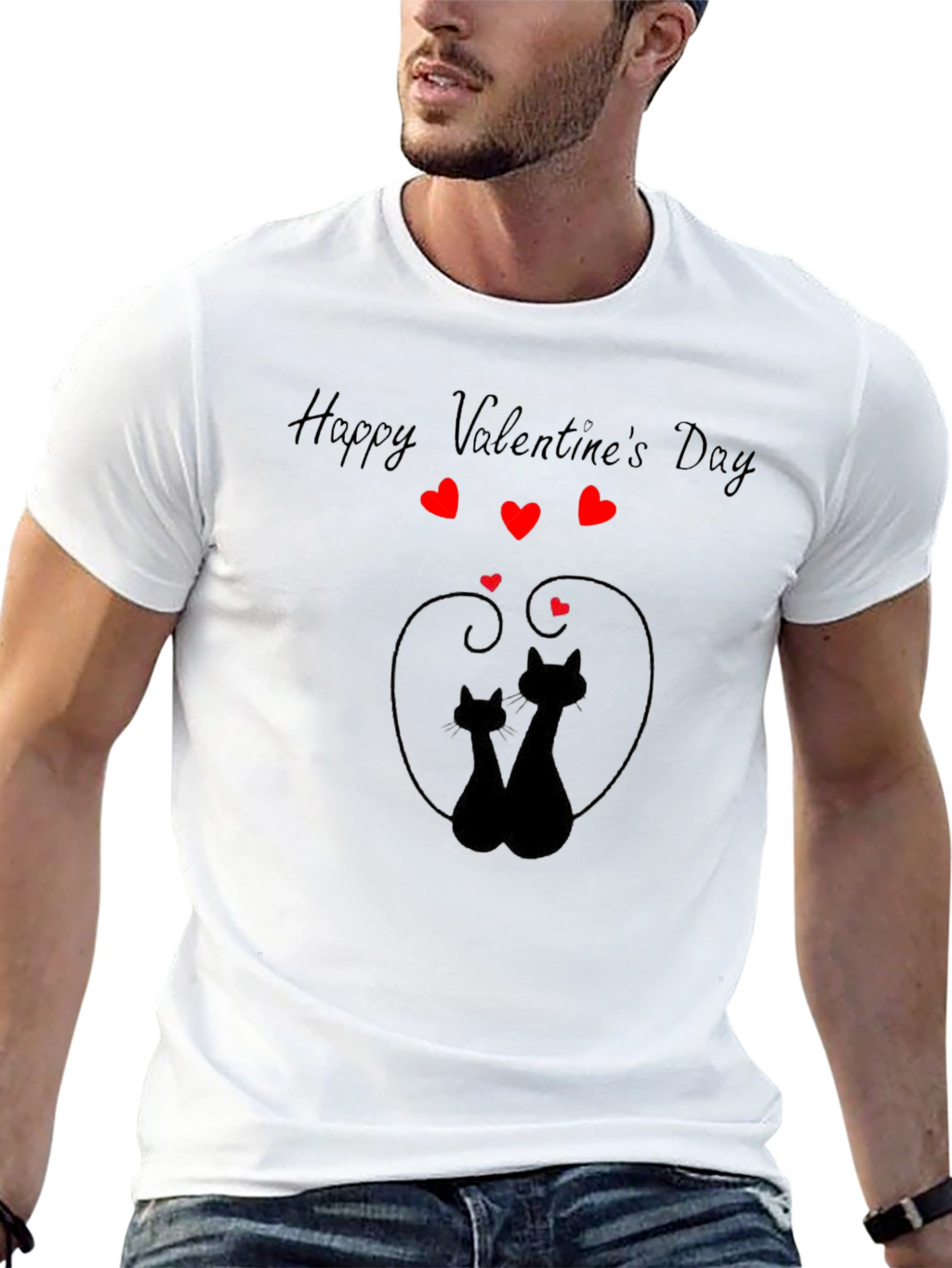 Valentines Day Cats T-Shirt