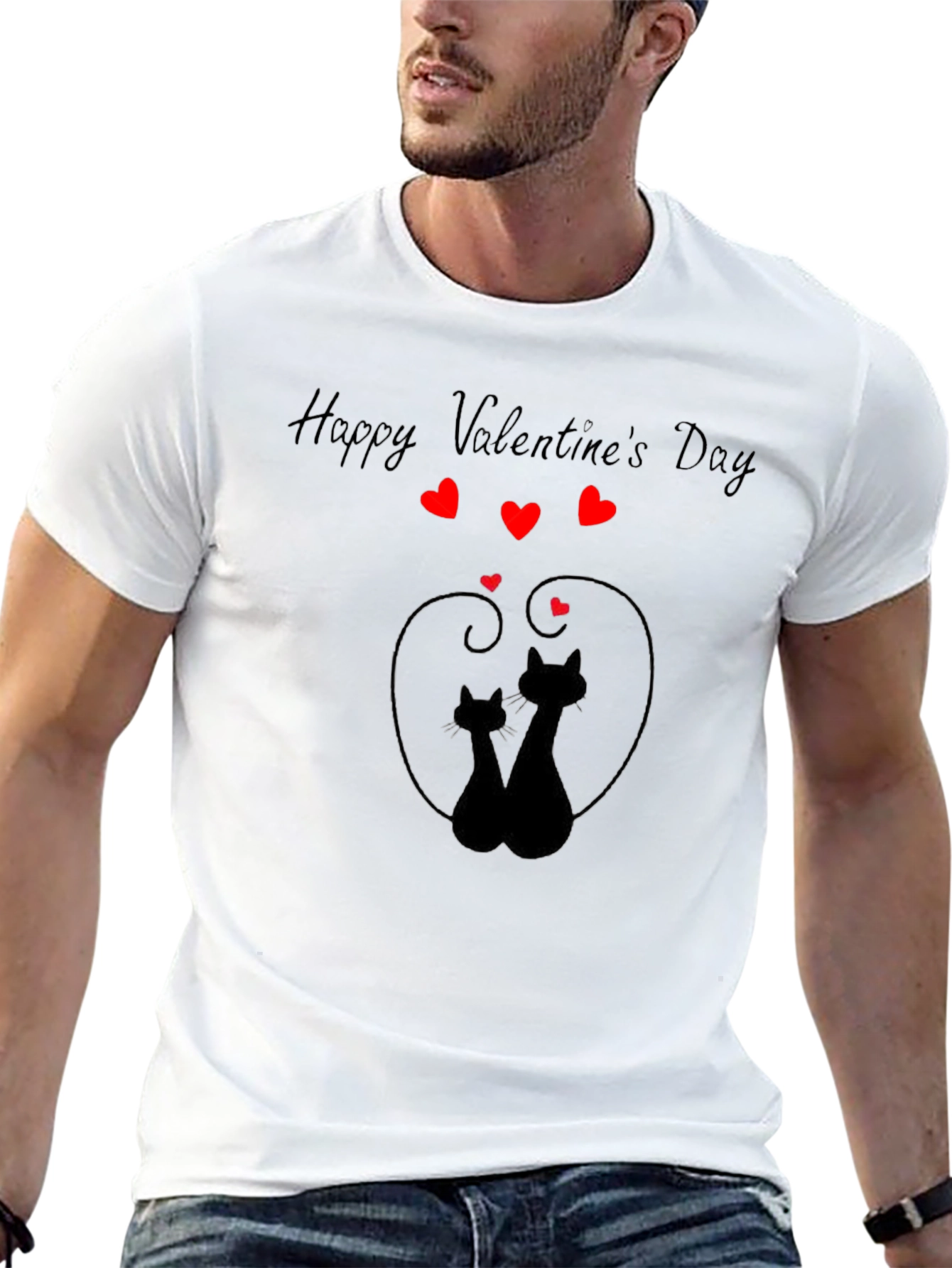 Valentines Day Cats T-Shirt