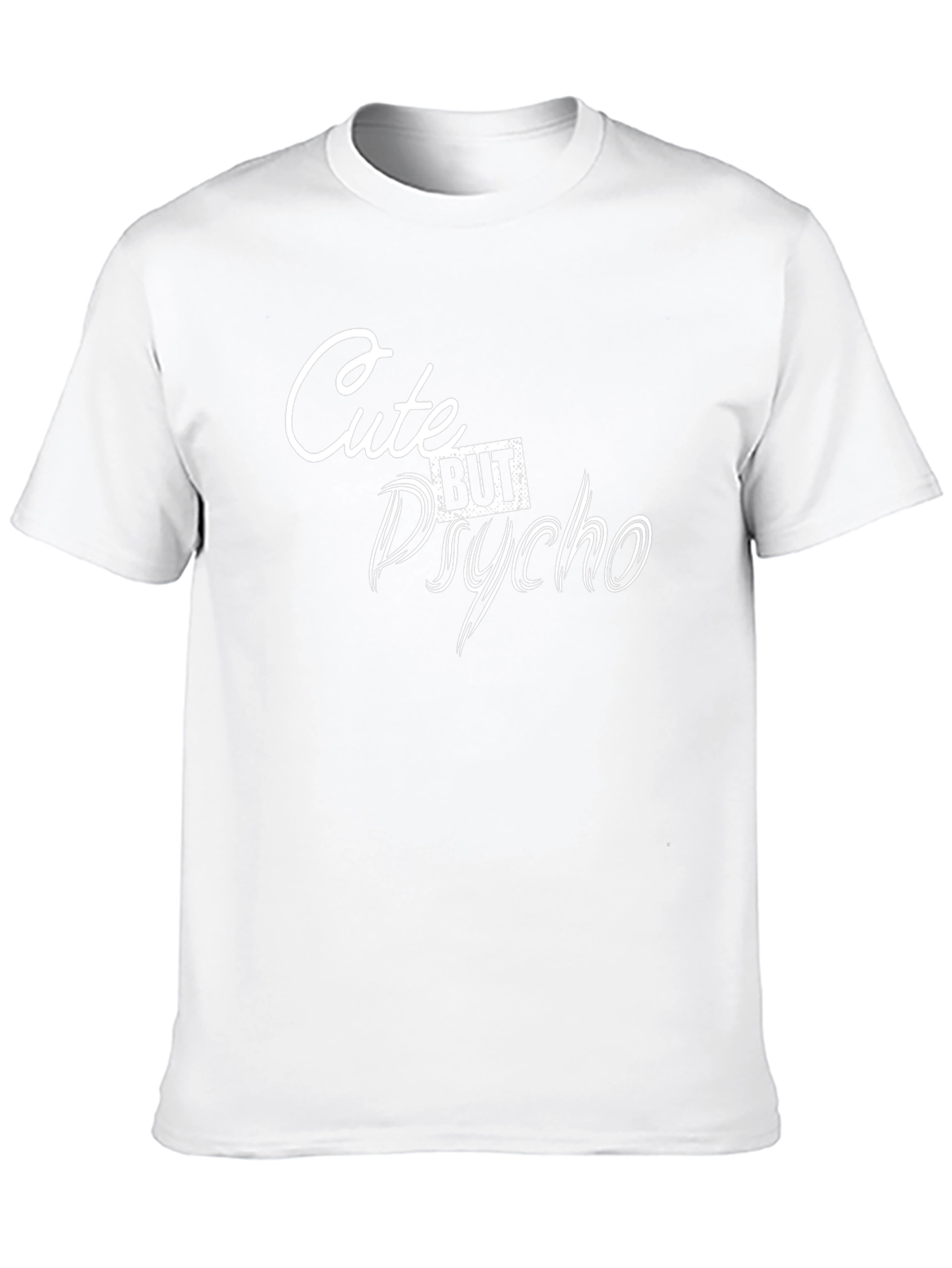Cute But Psycho Graphic Tee - Black Unisex T-Shirt