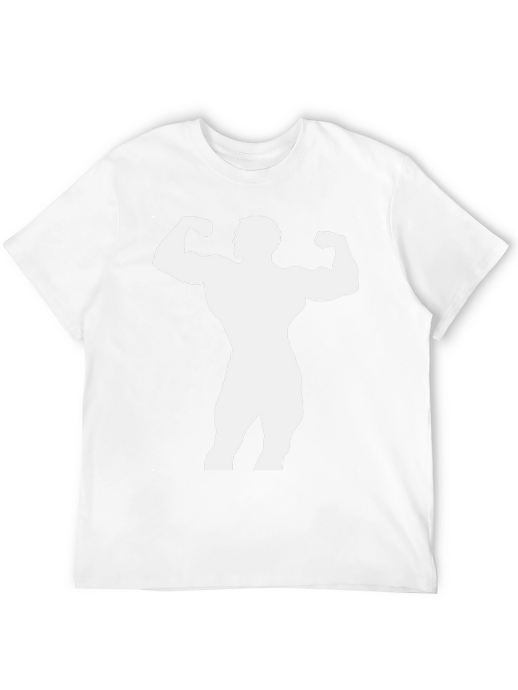Bodybuilder Graphic Tee - Black Cotton Shirt