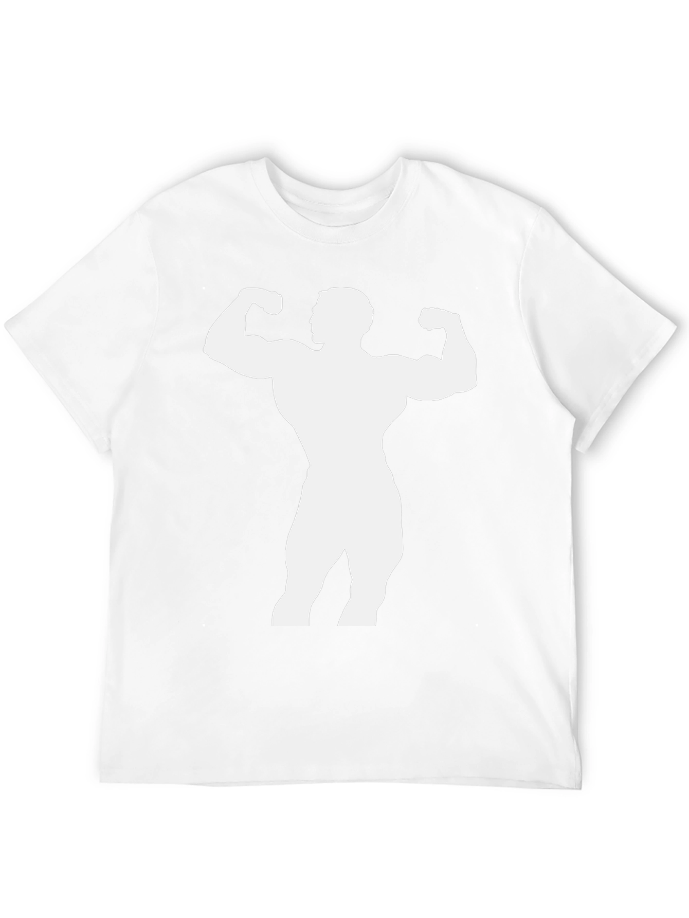 Bodybuilder Graphic Tee - Black Cotton Shirt