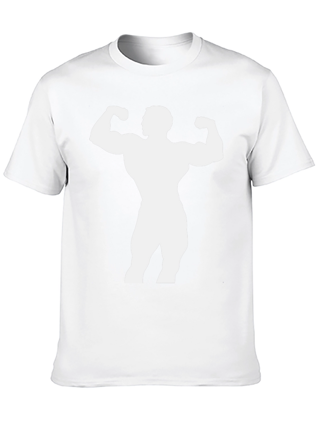 Bodybuilder Graphic Tee - Black Cotton Shirt