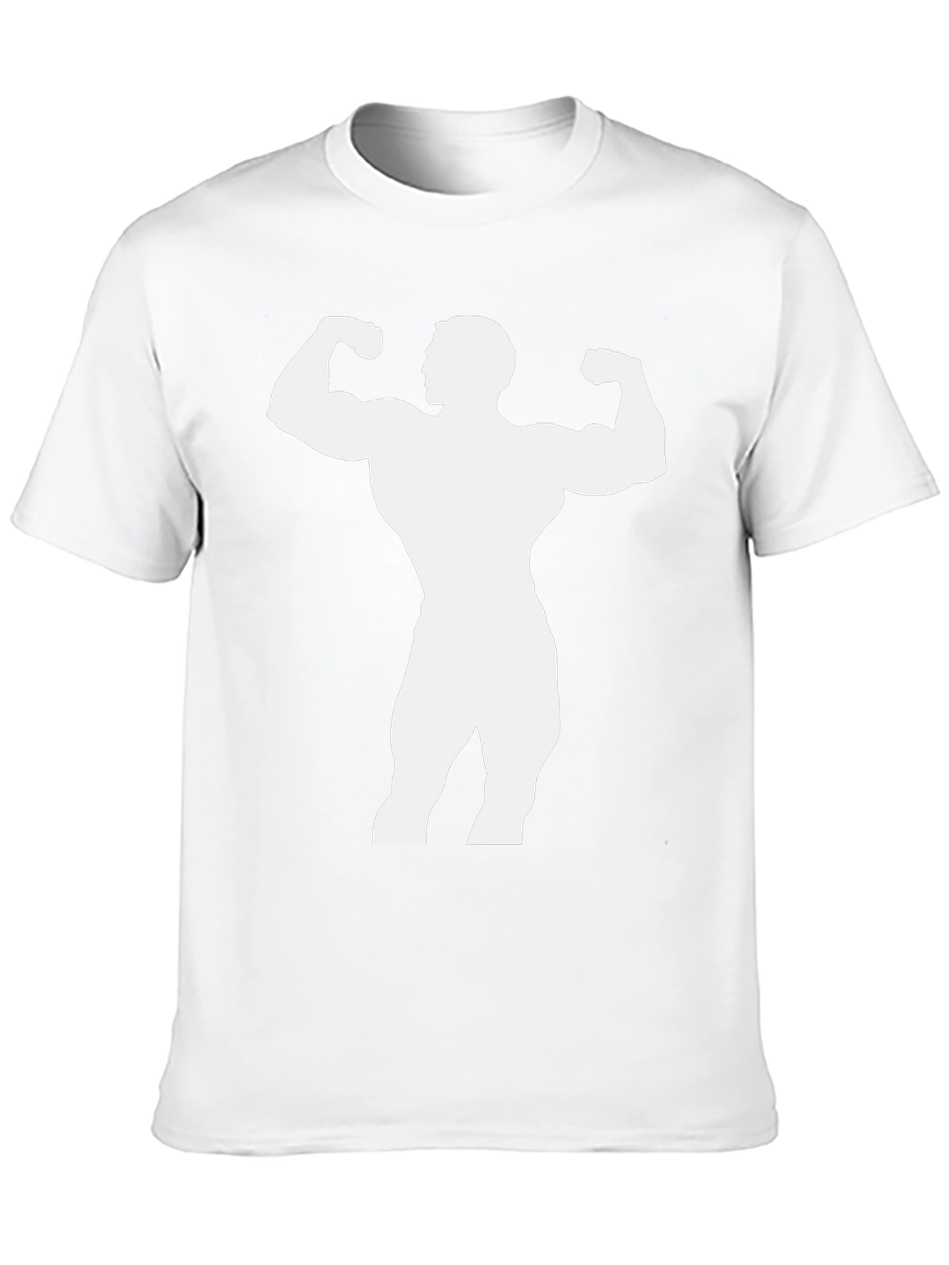 Bodybuilder Graphic Tee - Black Cotton Shirt