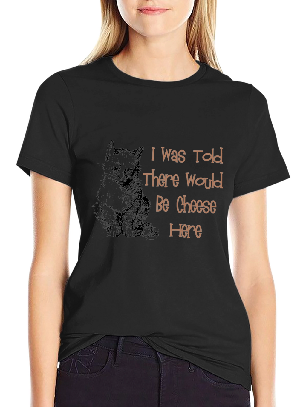 Cat & Cheese T-Shirt - Humorous Graphic Tee