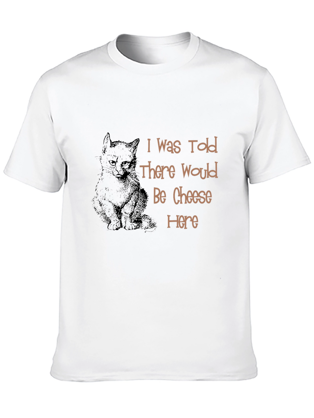 Cat & Cheese T-Shirt - Humorous Graphic Tee