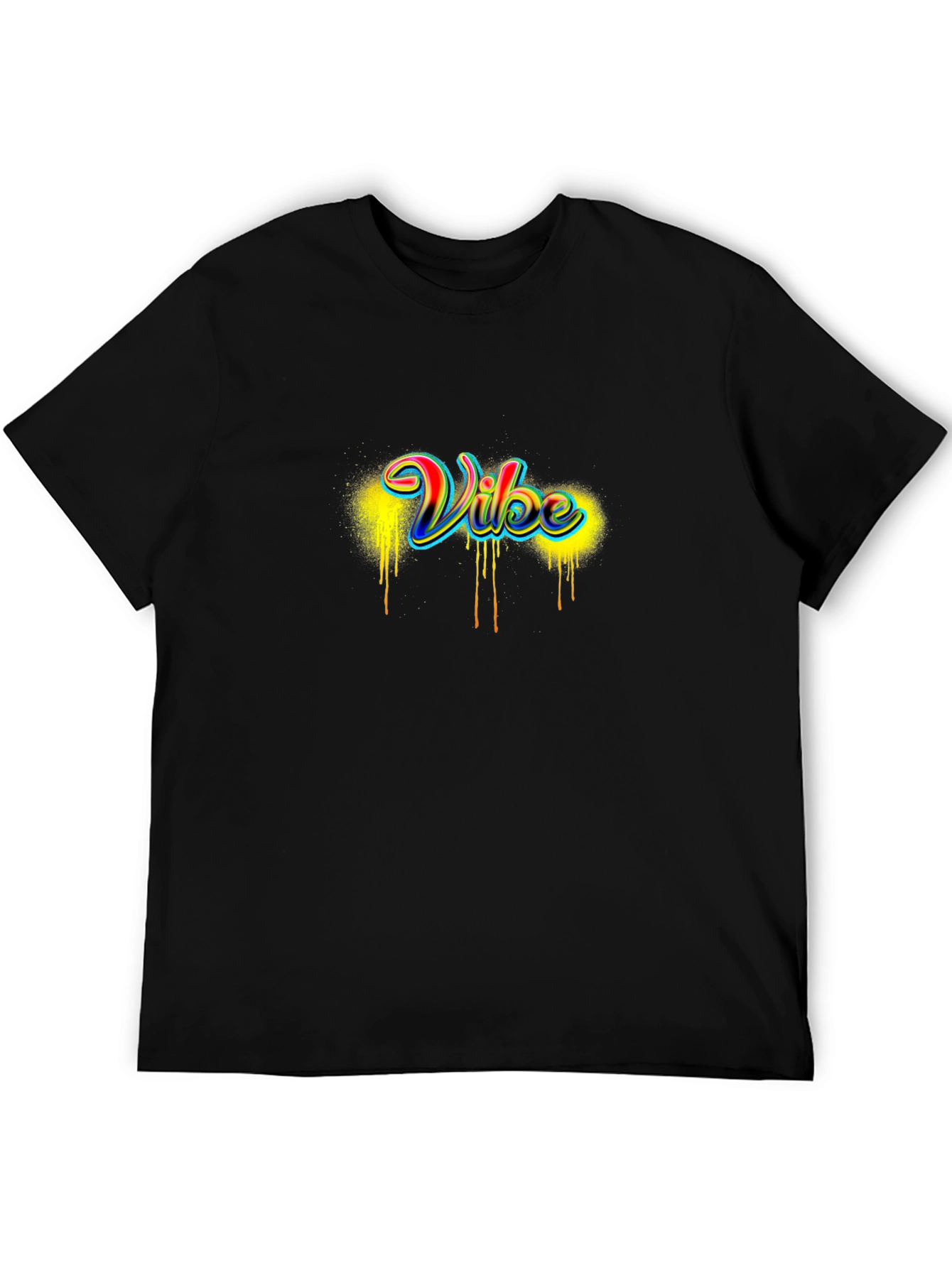 Vibe Graphic Tee - Mens Short Sleeve Black T-Shirt