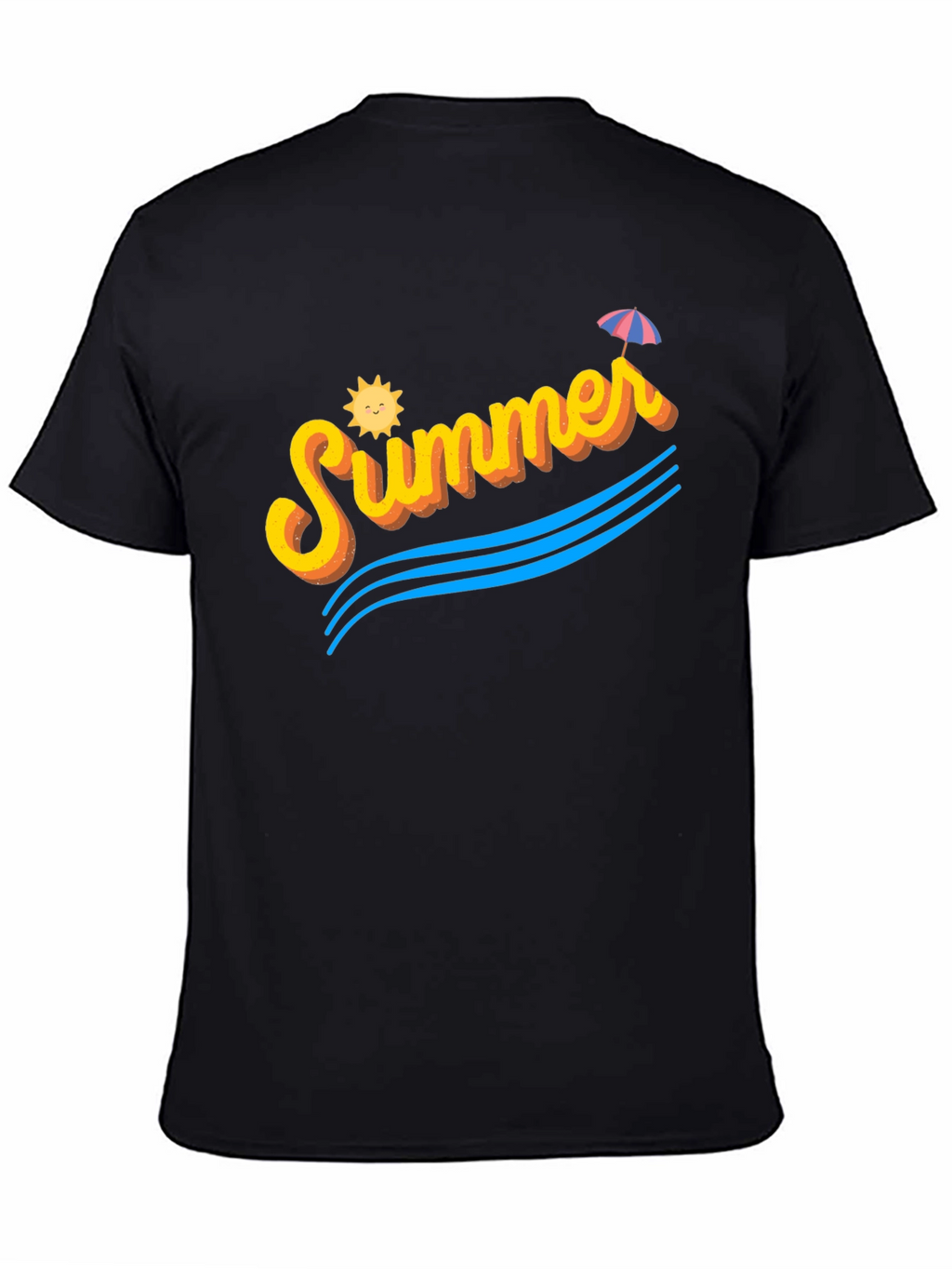 Summer Vibes Black T-Shirt