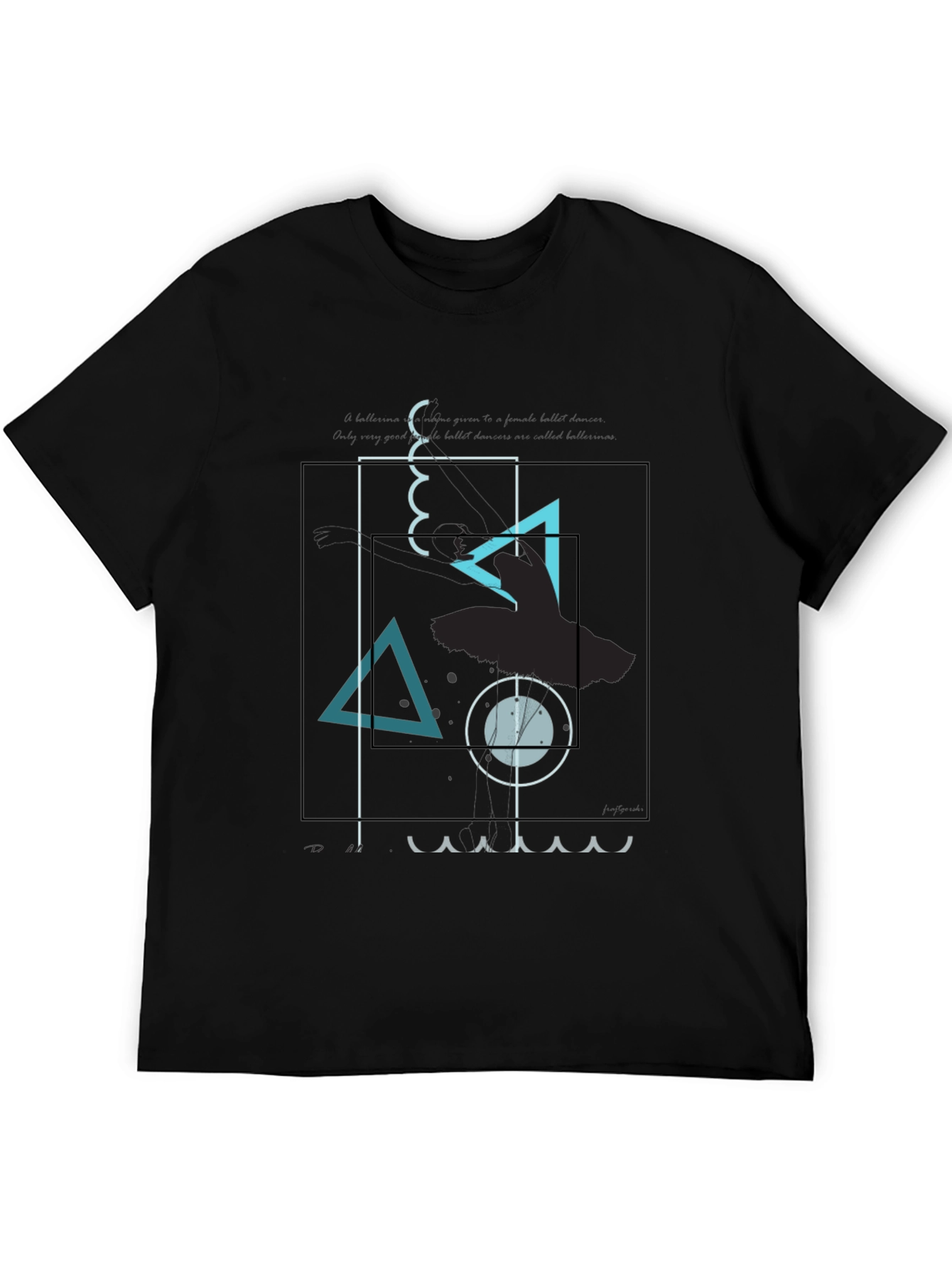 Abstract Graphic Print Crew Neck T-Shirt