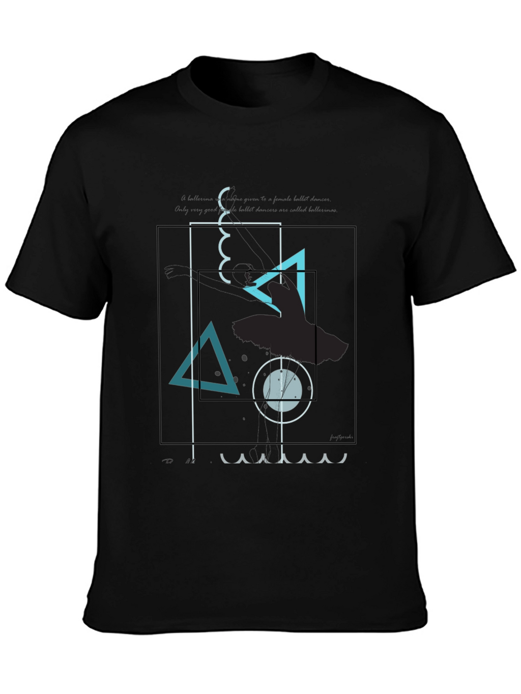 Abstract Graphic Print Crew Neck T-Shirt