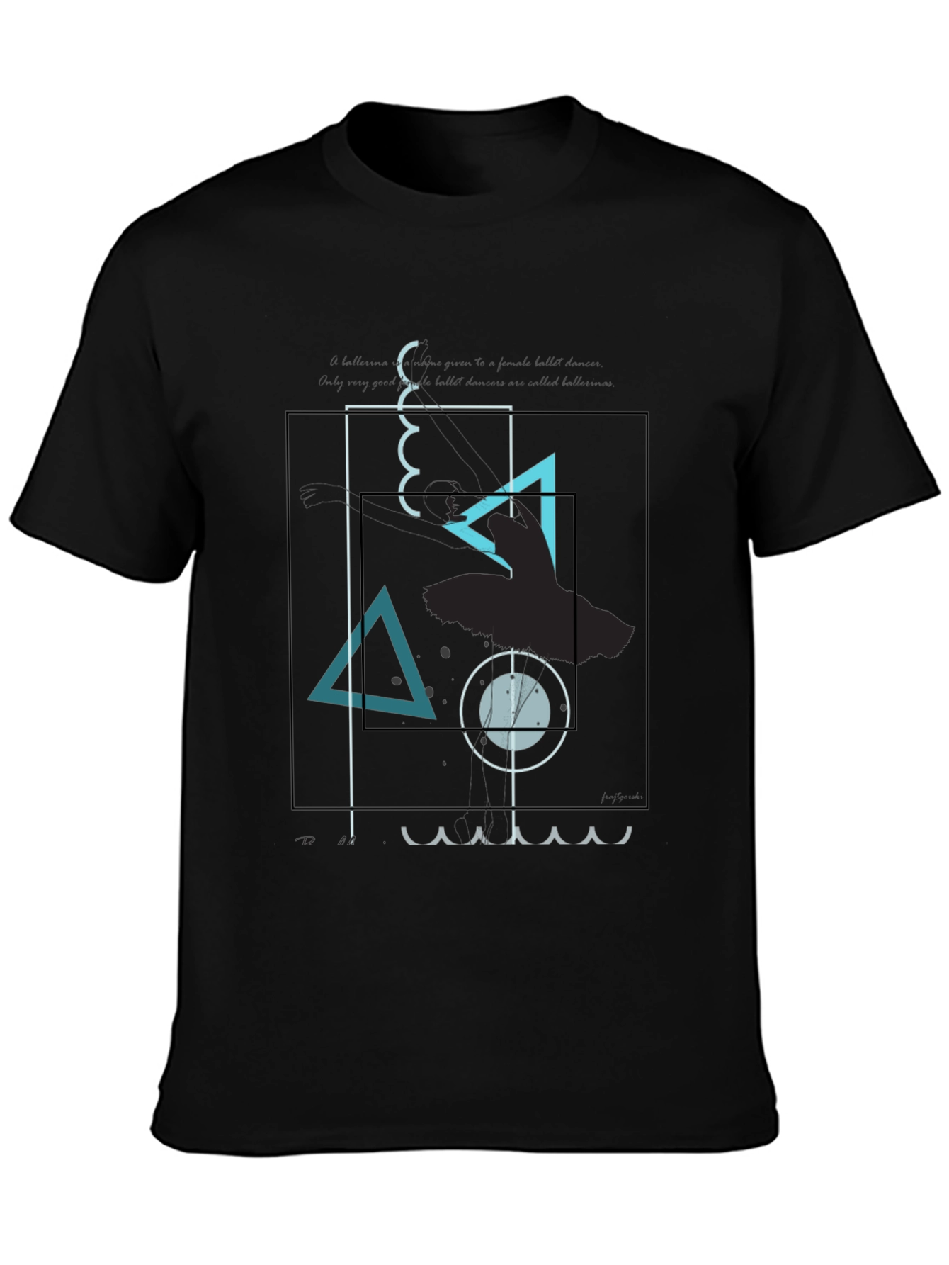Abstract Graphic Print Crew Neck T-Shirt