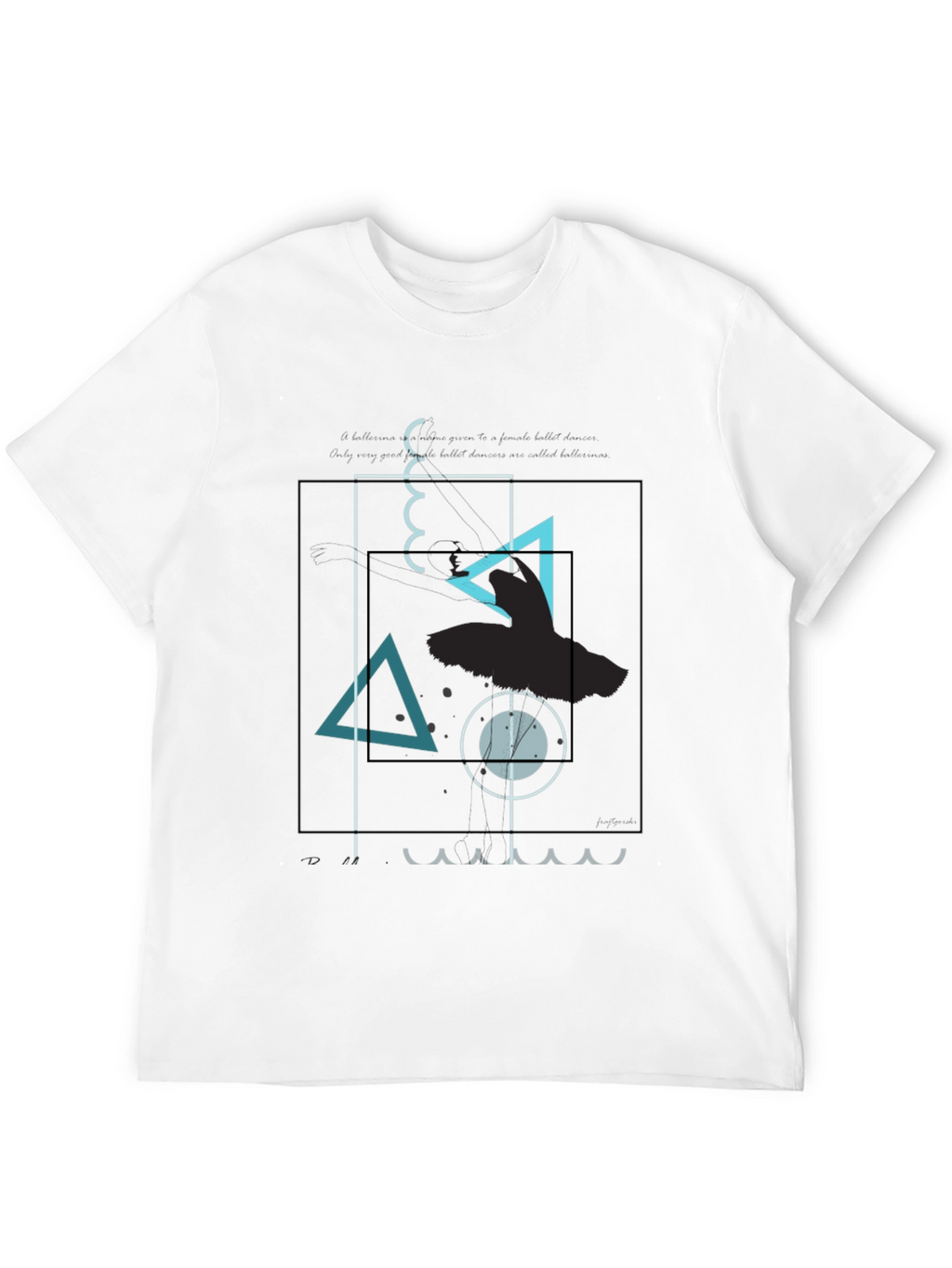Abstract Graphic Print Crew Neck T-Shirt