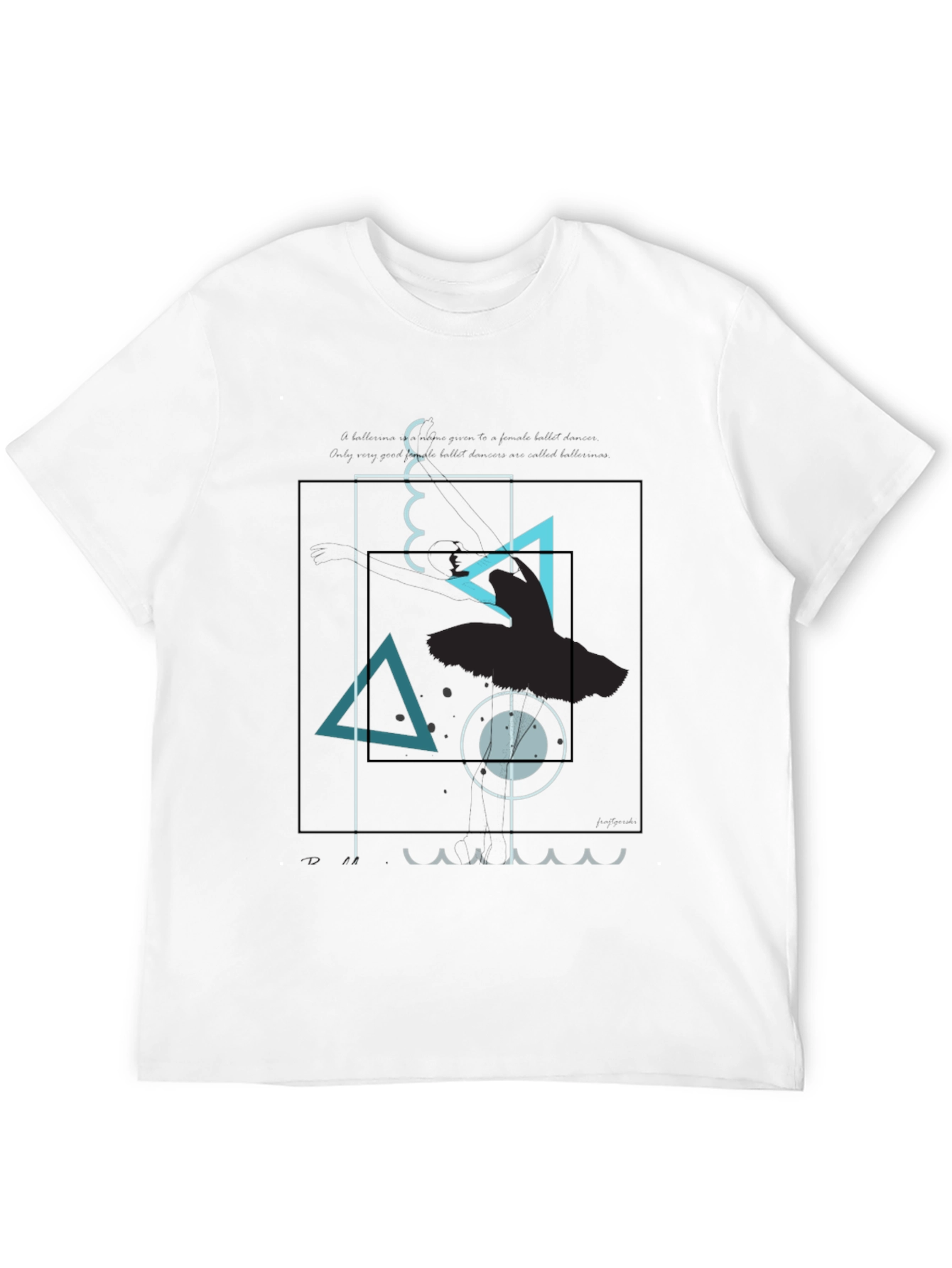 Abstract Graphic Print Crew Neck T-Shirt
