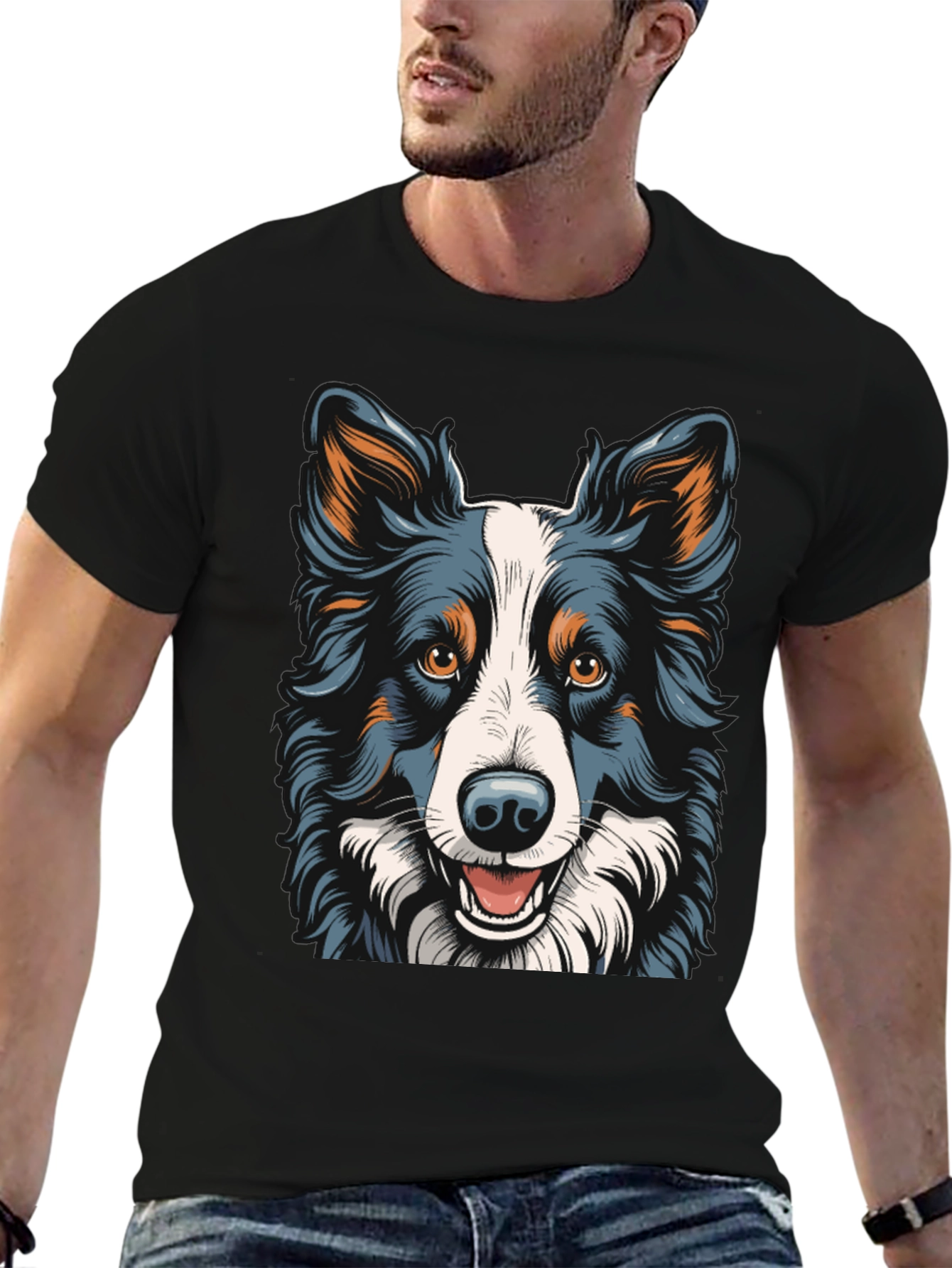 Dog Breed Graphic Tee - Black T-Shirt