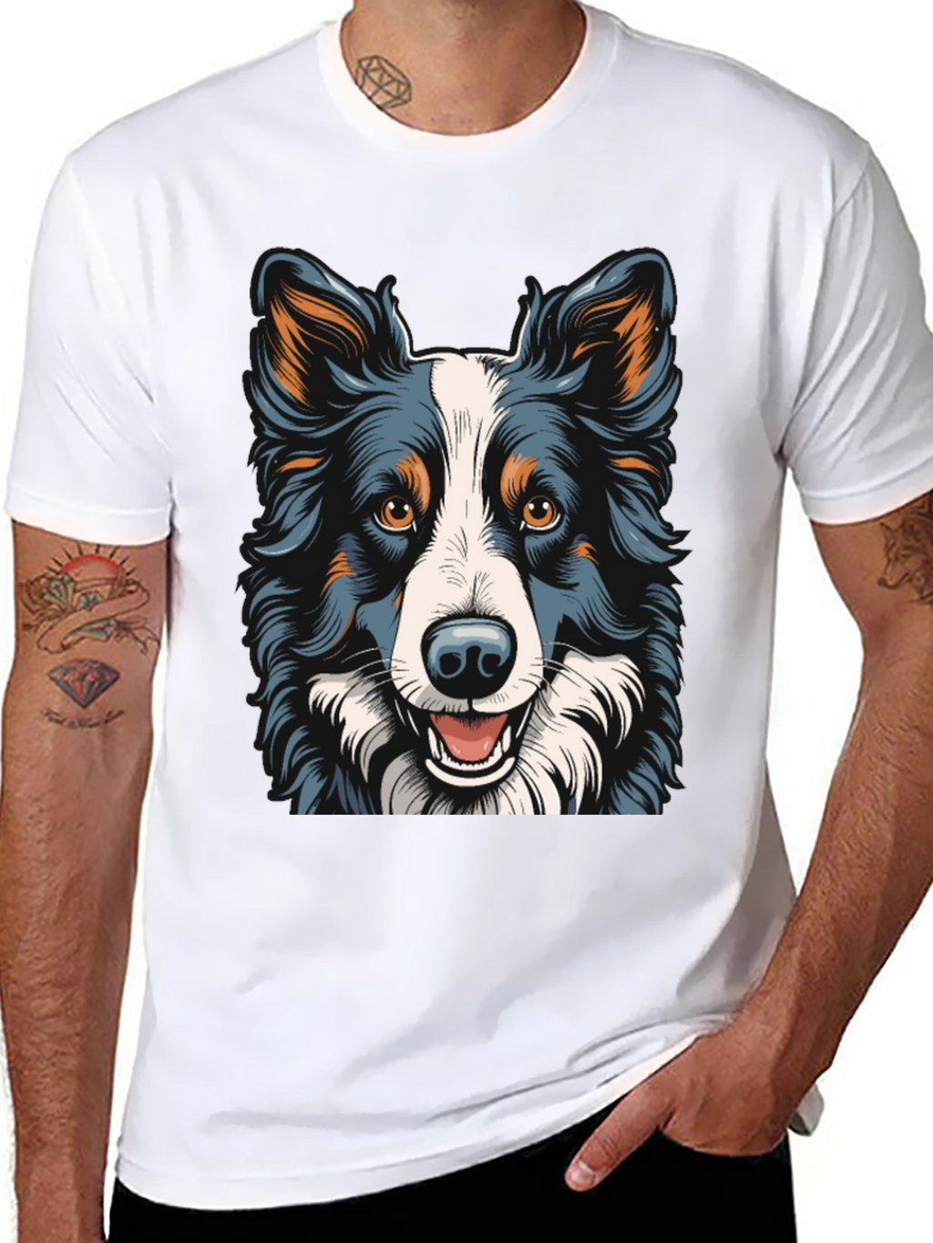 Dog Breed Graphic Tee - Black T-Shirt