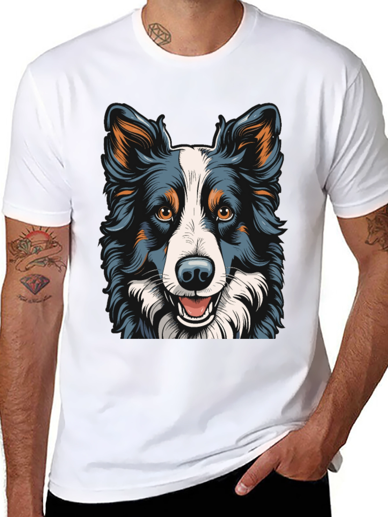 Dog Breed Graphic Tee - Black T-Shirt