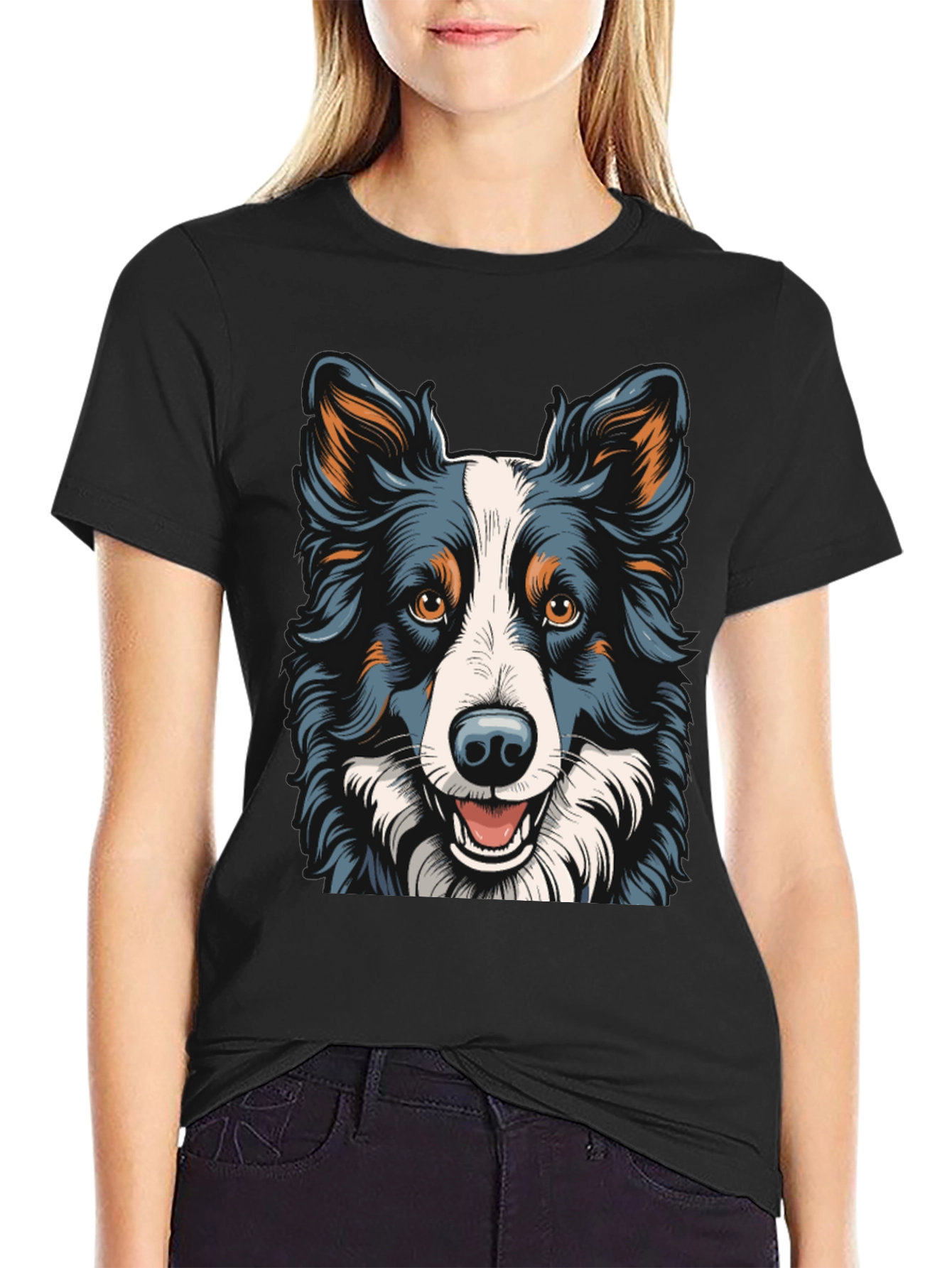 Dog Breed Graphic Tee - Black T-Shirt