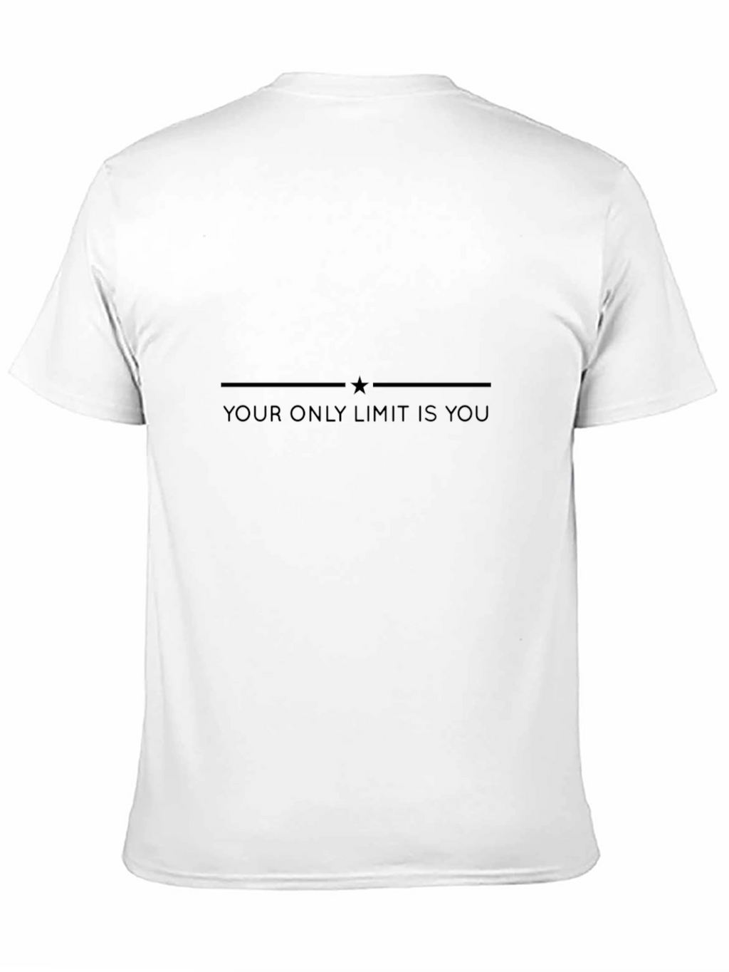 Motivational Tee: Your Only Limit Is You - Black