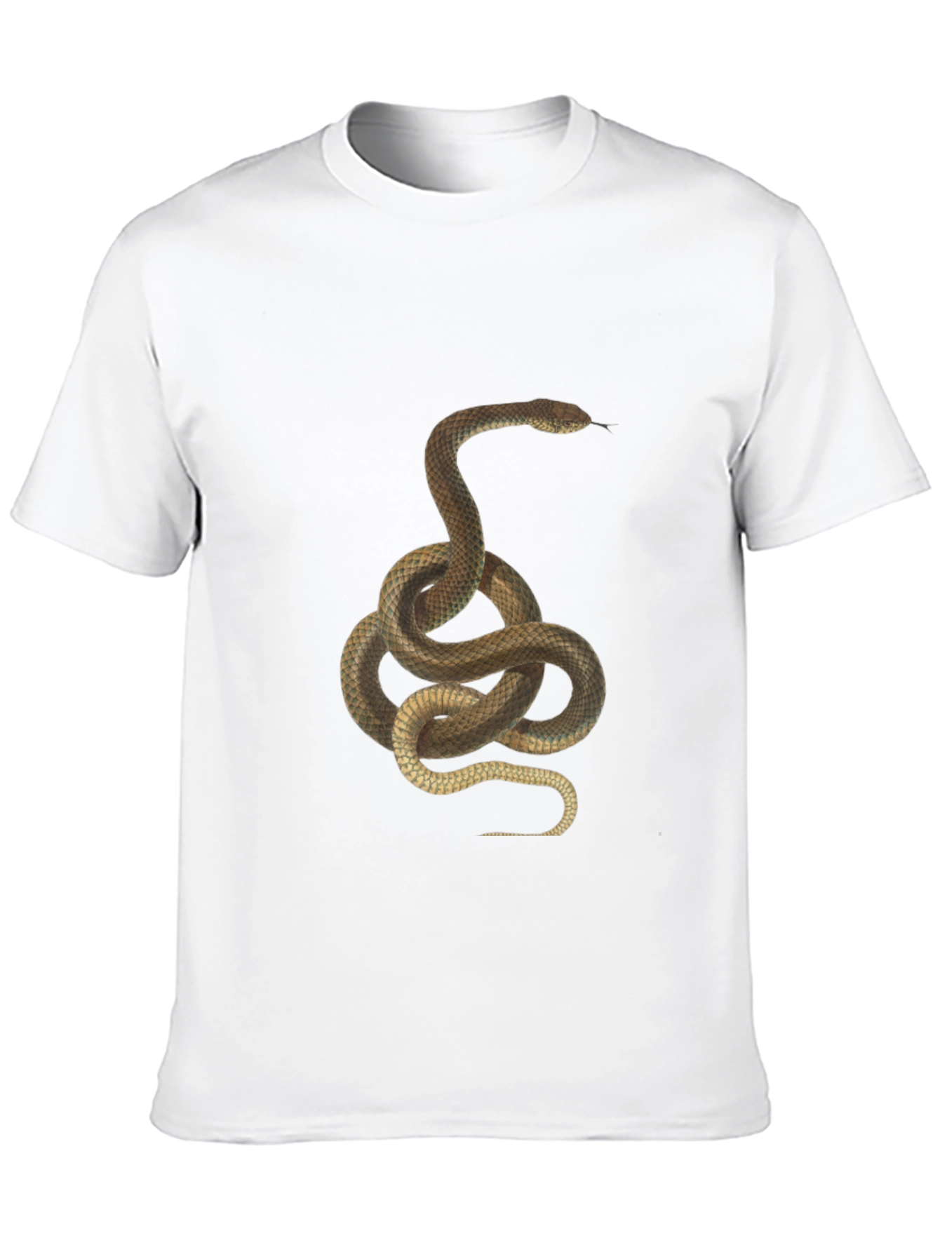 Snake Graphic Print T-Shirt - Classic Black Tee