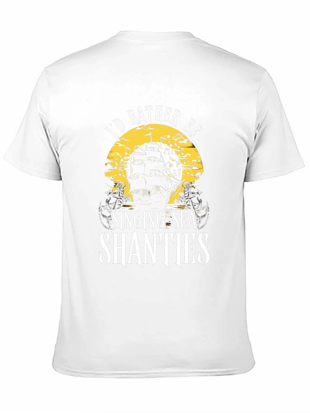 Singing Sea Shanties Black T-Shirt