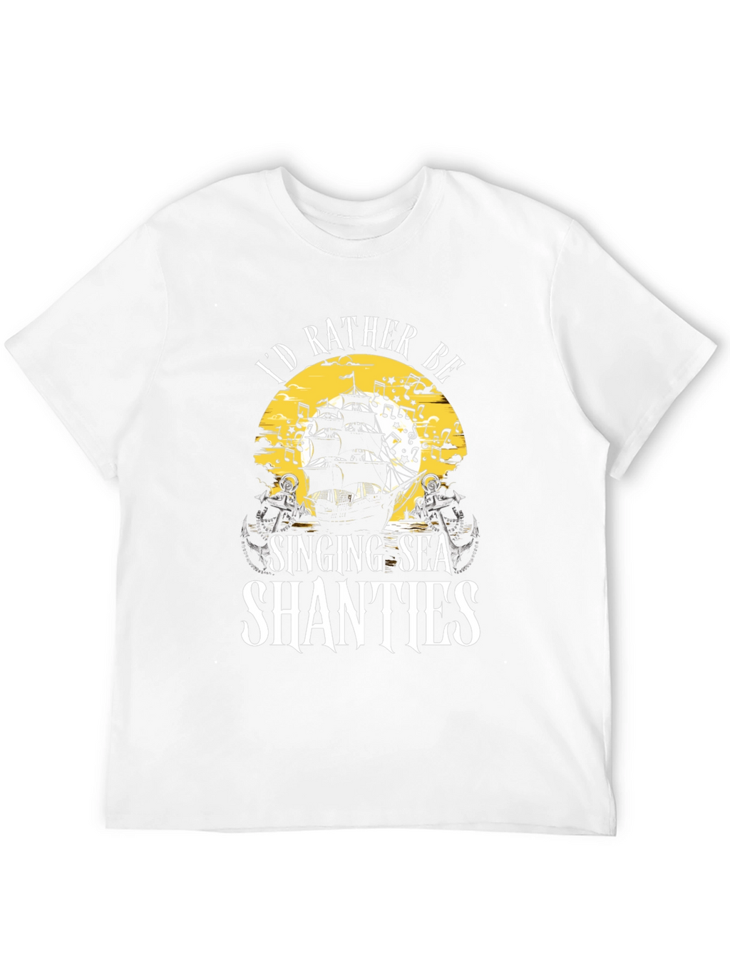 Singing Sea Shanties Black T-Shirt