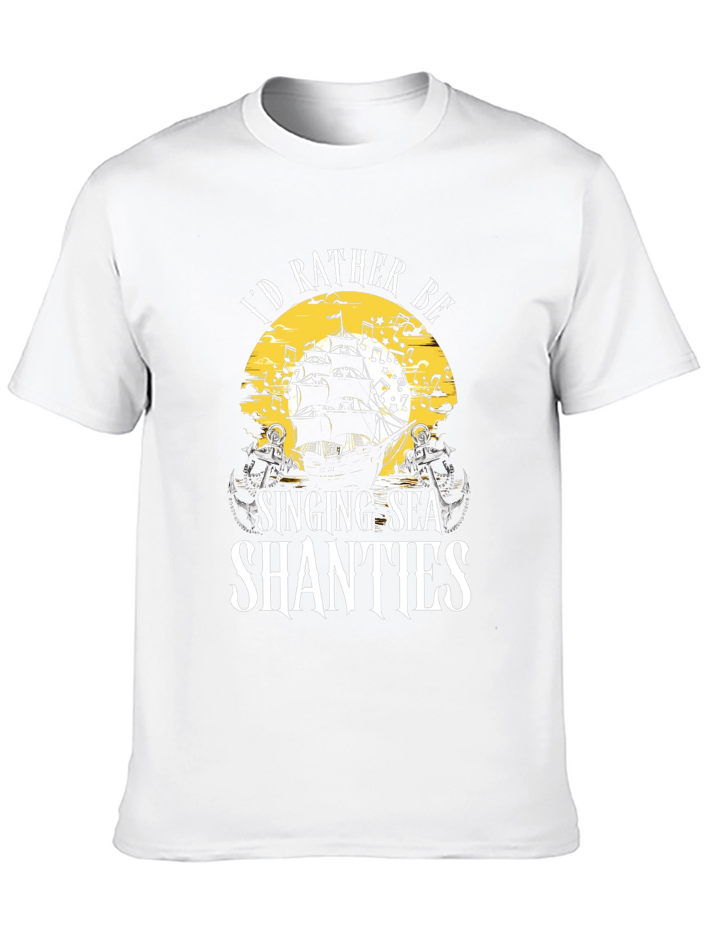 Singing Sea Shanties Black T-Shirt