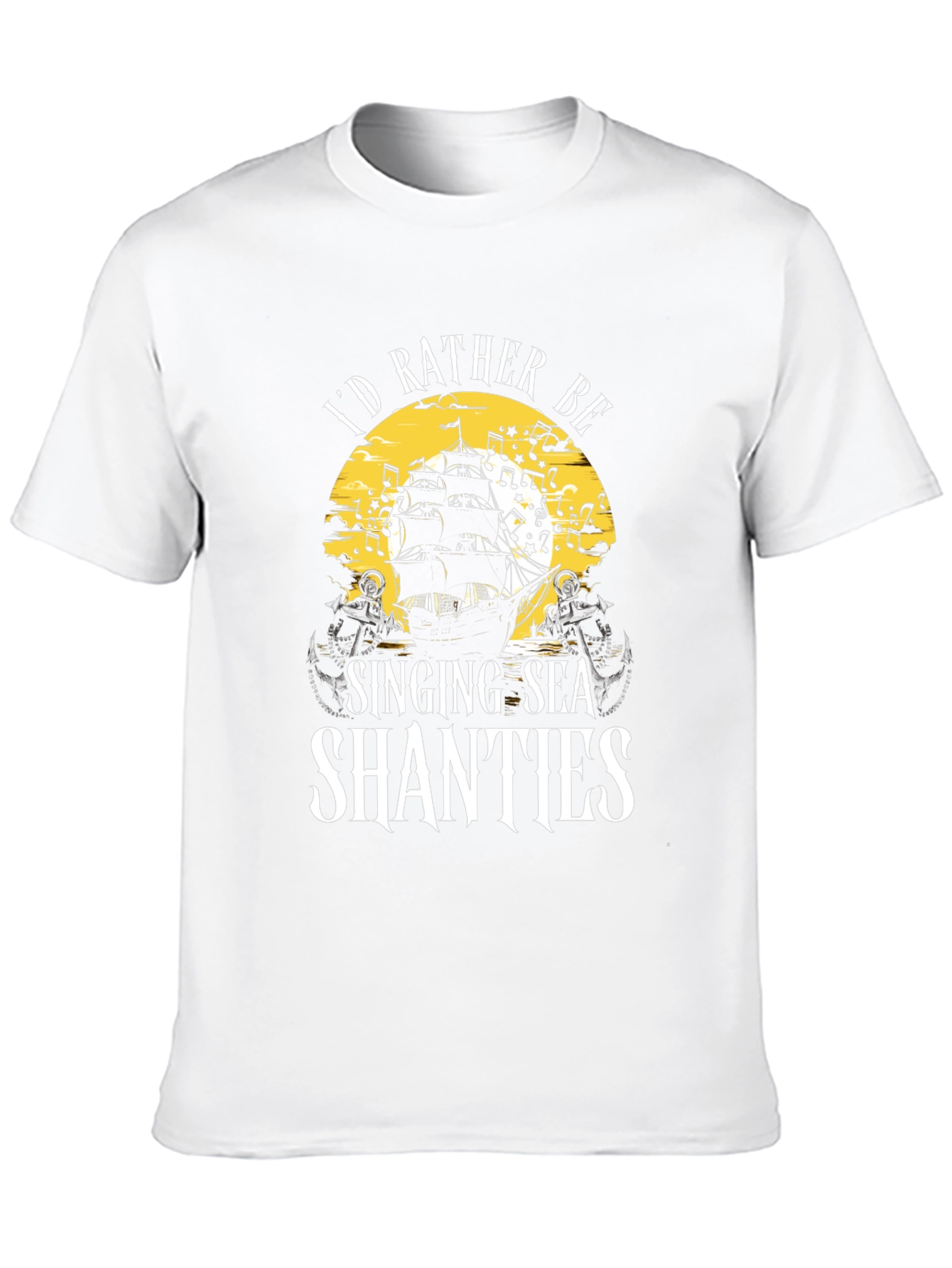 Singing Sea Shanties Black T-Shirt
