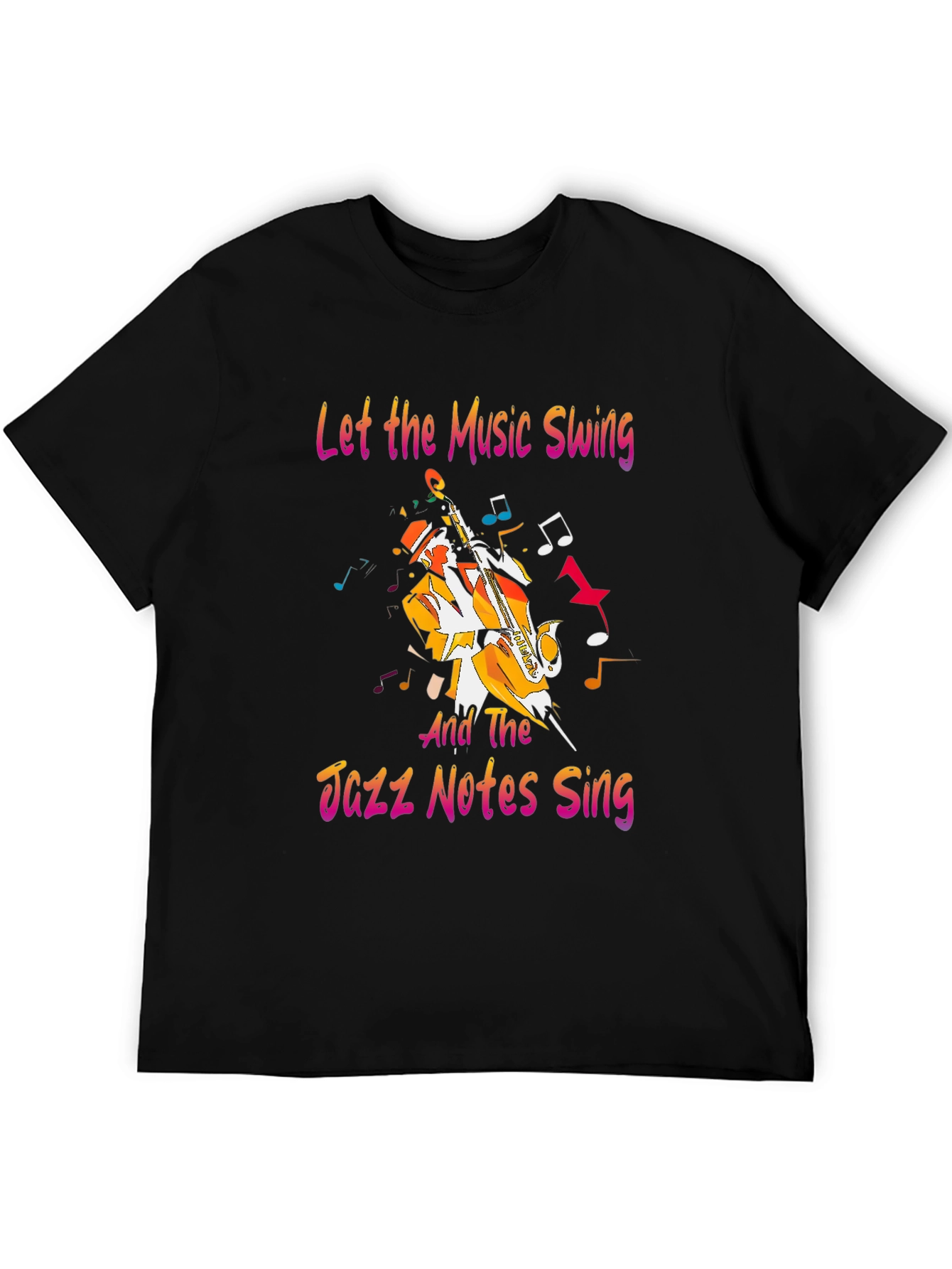 Jazz Music T-Shirt - Let the Music Swing Graphic Tee
