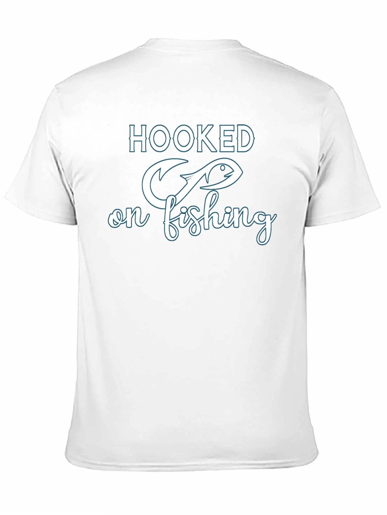 Hooked On Fishing Graphic T-Shirt - Fisherman Tee