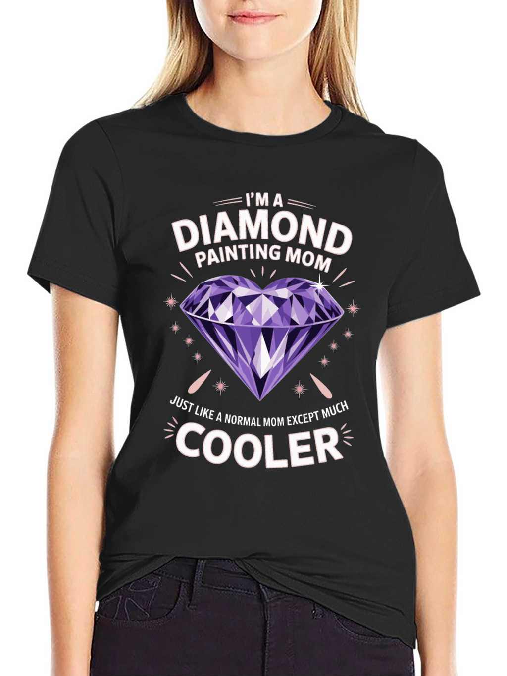 Diamond Painting Mom T-Shirt - Cool Mom Graphic Tee