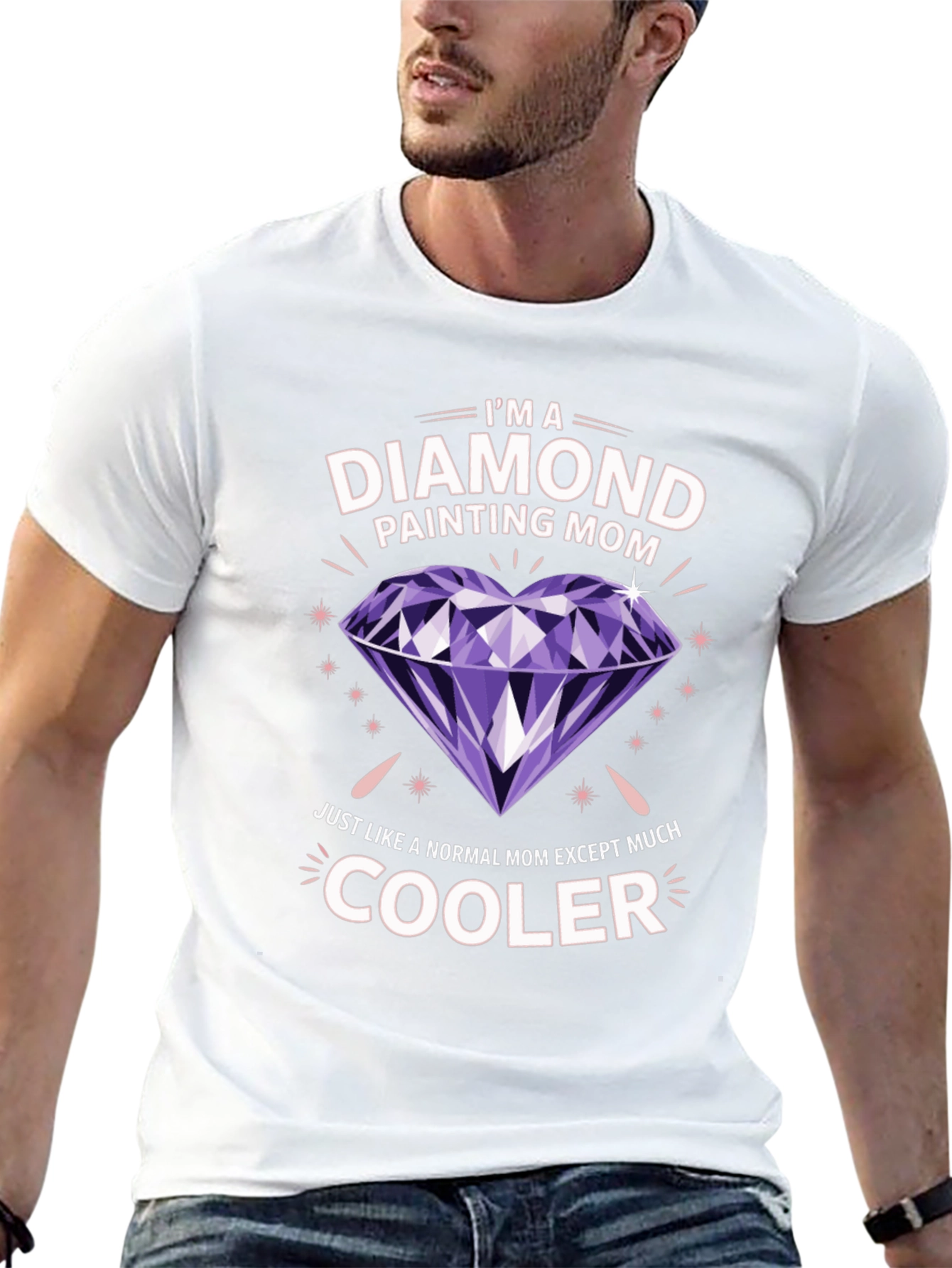 Diamond Painting Mom T-Shirt - Cool Mom Graphic Tee