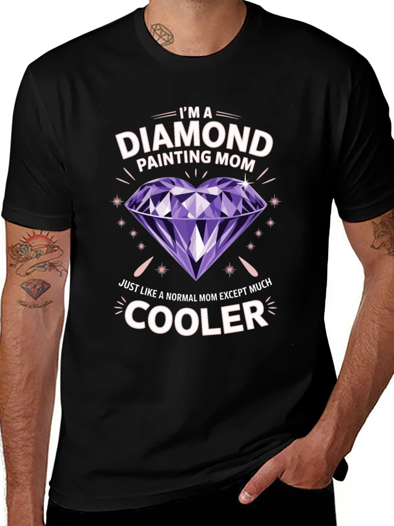 Diamond Painting Mom T-Shirt - Cool Mom Graphic Tee