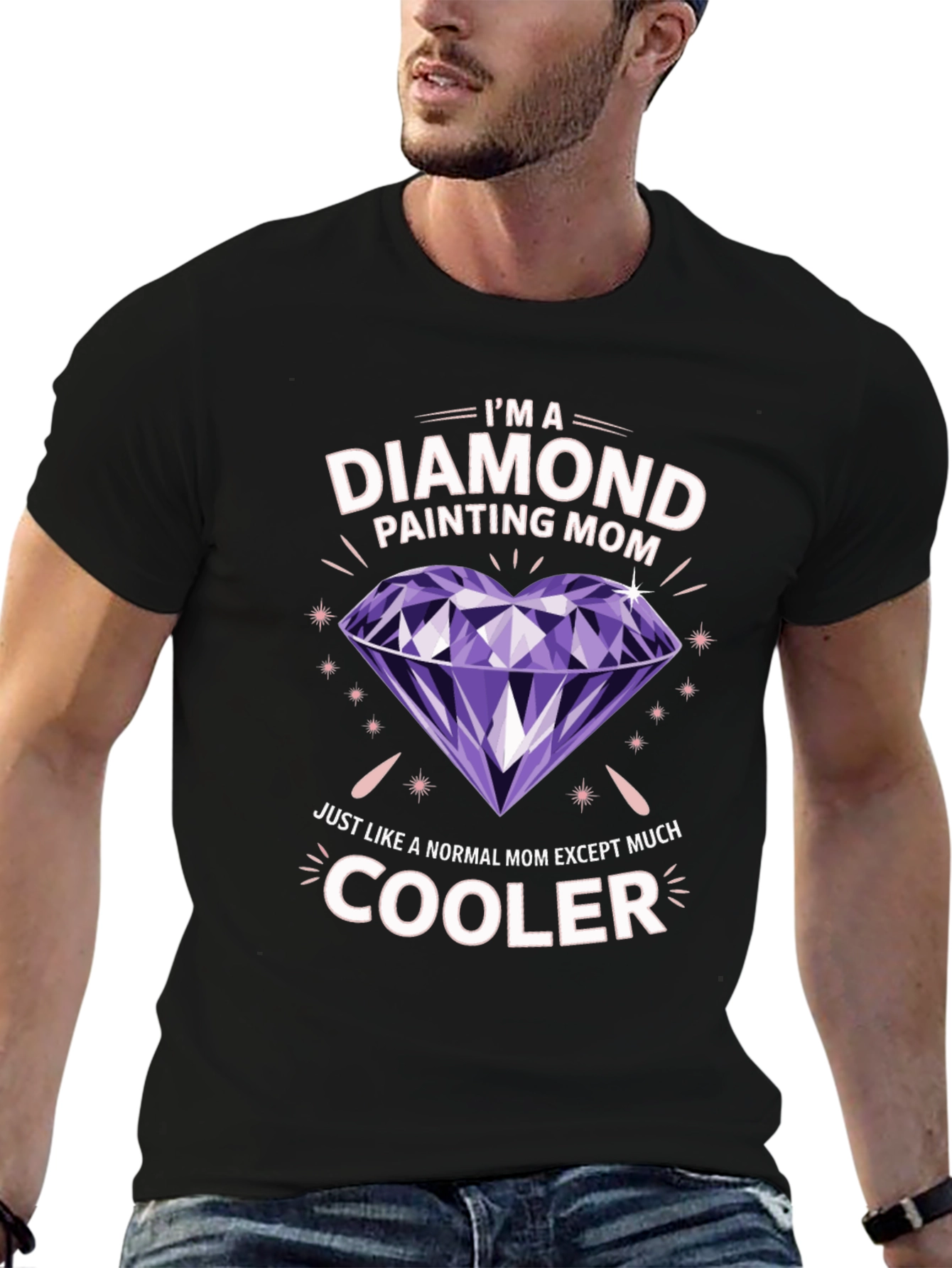 Diamond Painting Mom T-Shirt - Cool Mom Graphic Tee