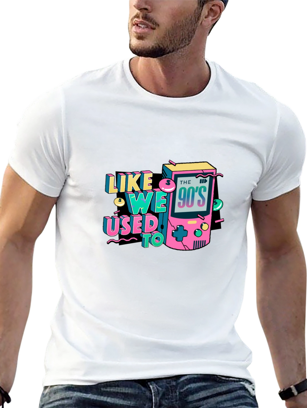 90s Game Console Graphic T-Shirt