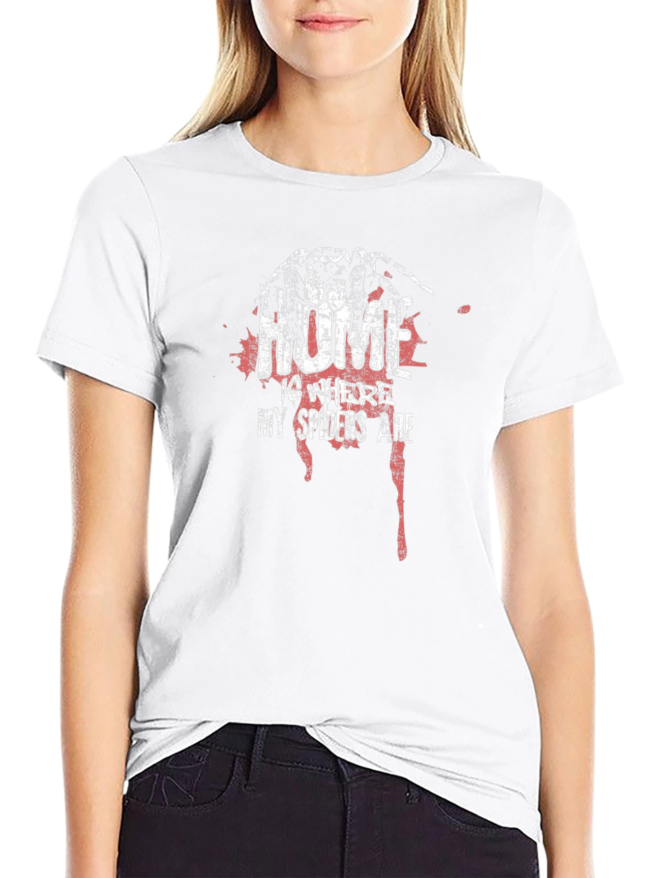 Spider Home T-Shirt - Creepy Tee